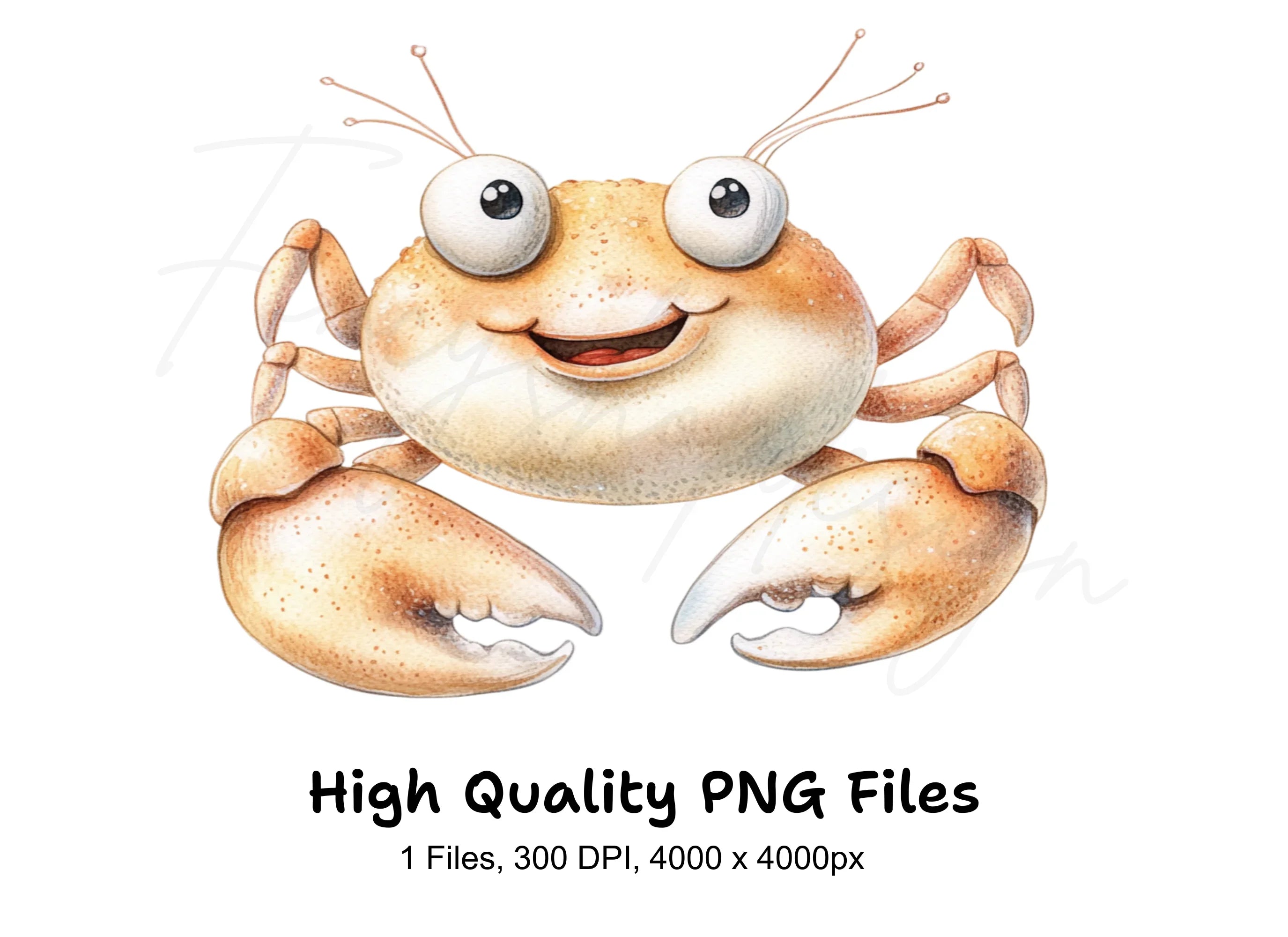 Charming Crab Clipart Bundle