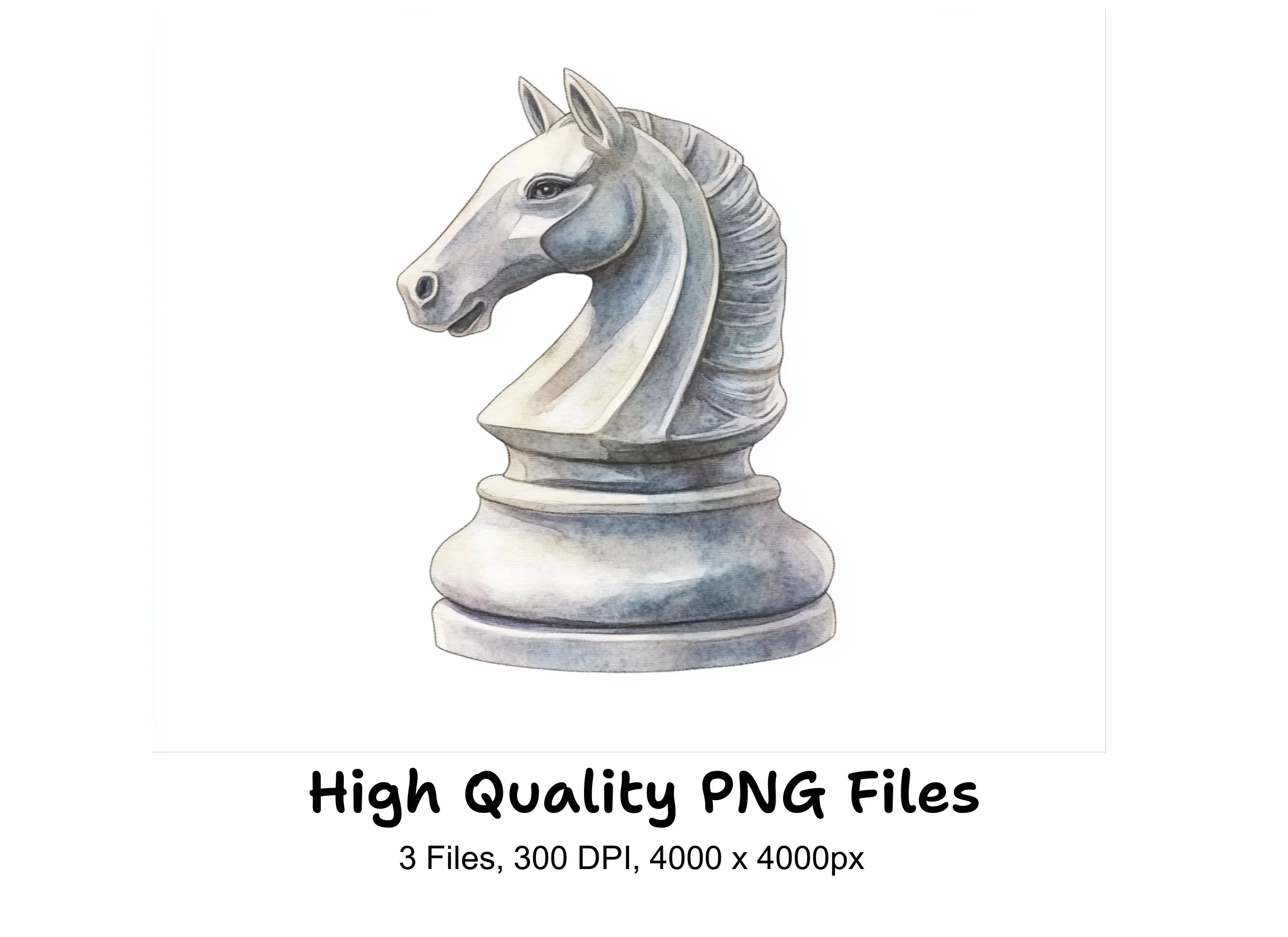 Chess Knight Clipart Bundle