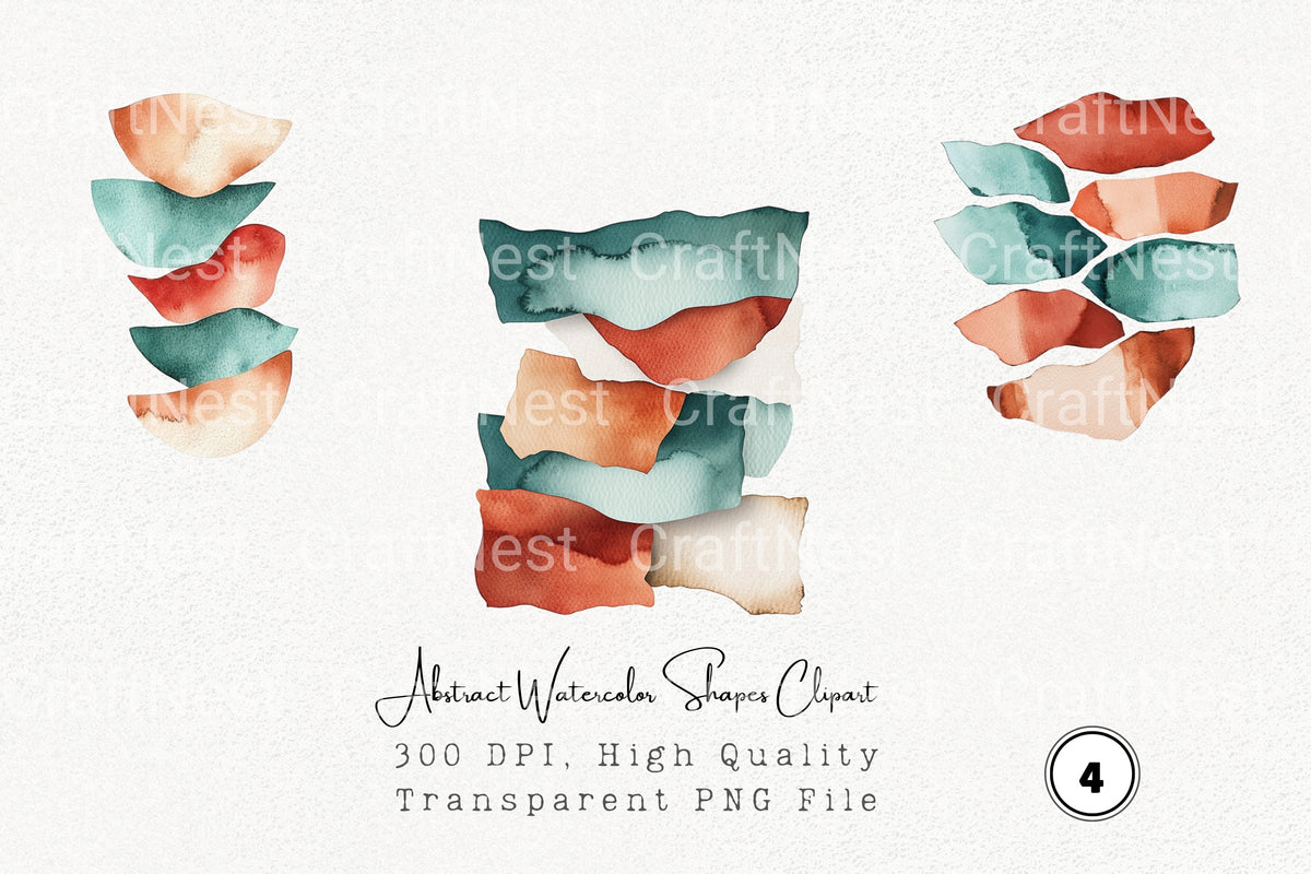 Abstract Shapes Clipart Bundle