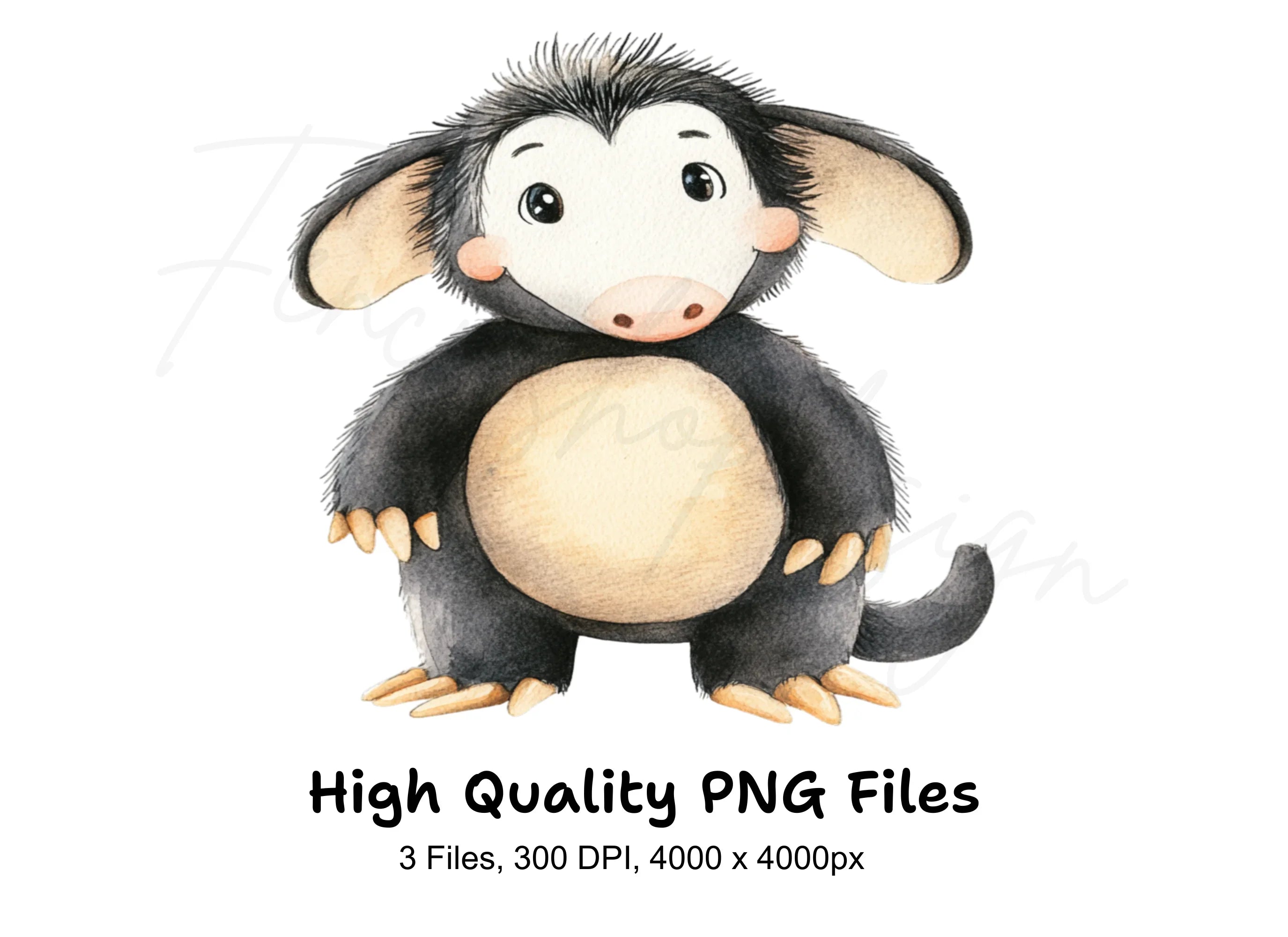 Cute Baby Monkey Clipart Bundle