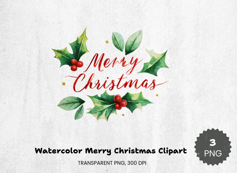Merry Christmas Clipart Bundle - CraftNest - Digital Crafting and Art