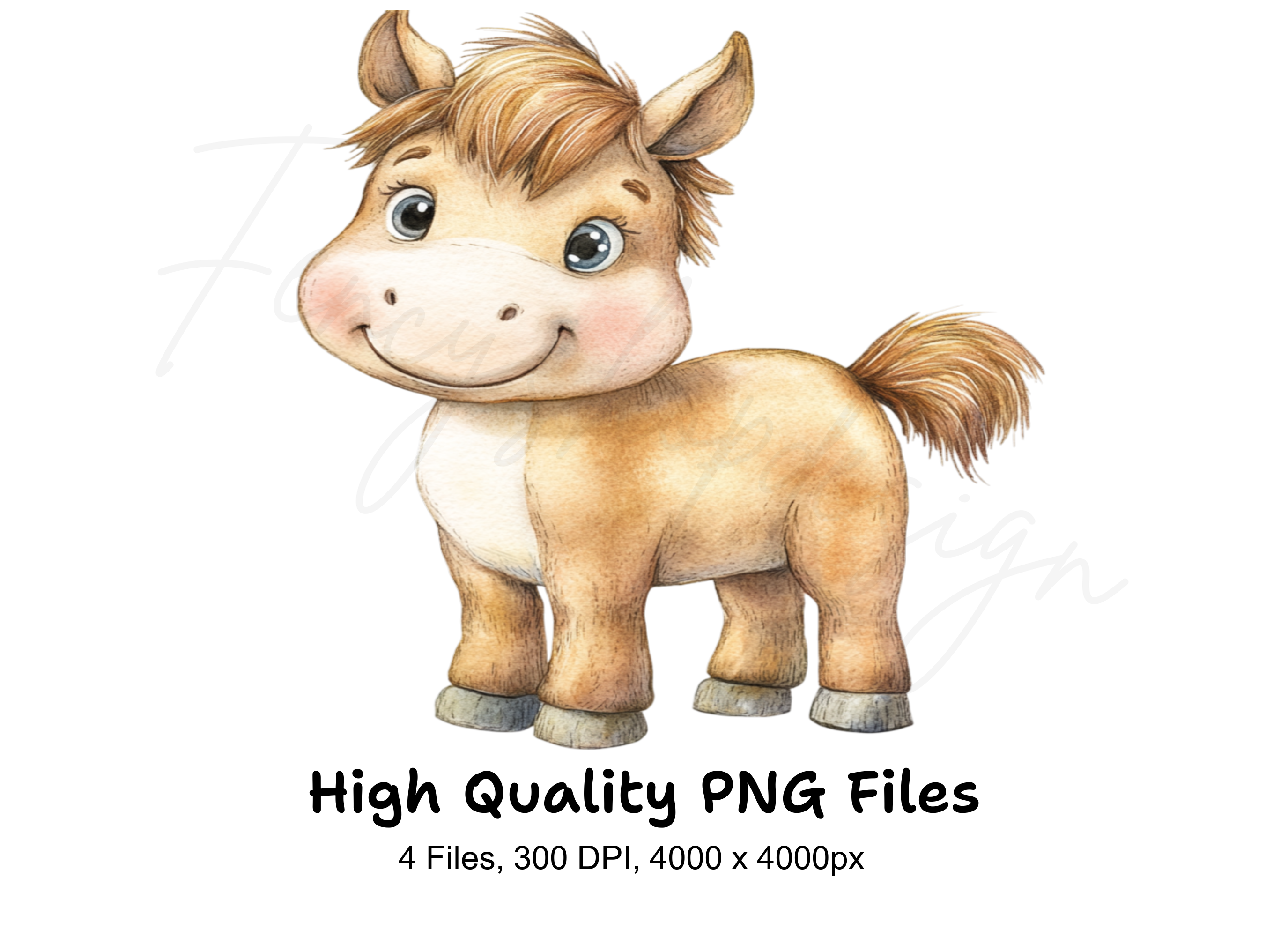 Charming Baby Horse Clipart Bundle