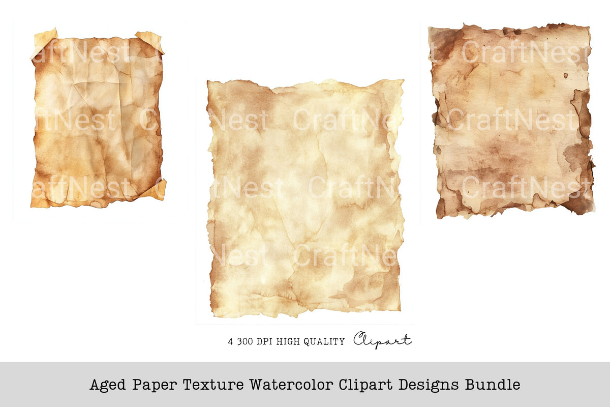 Aged Texture Designs Clipart Bundle