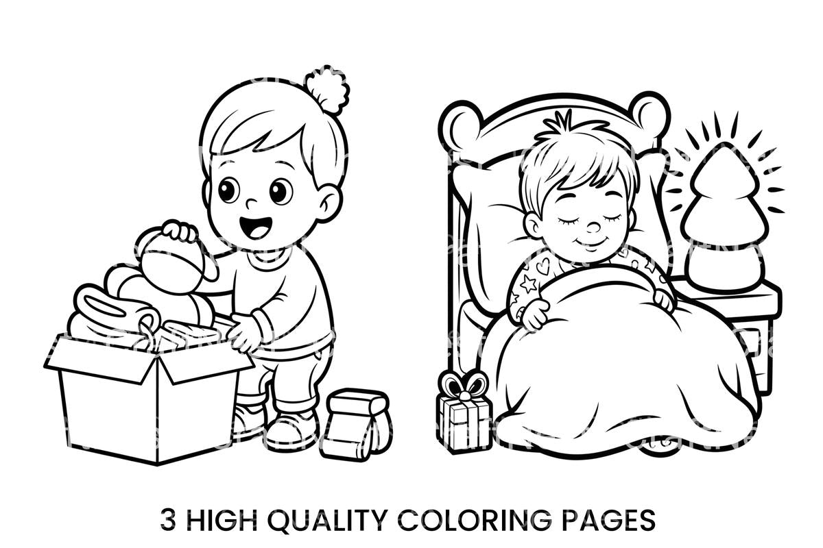 Christmas Eve Kids Coloring Books