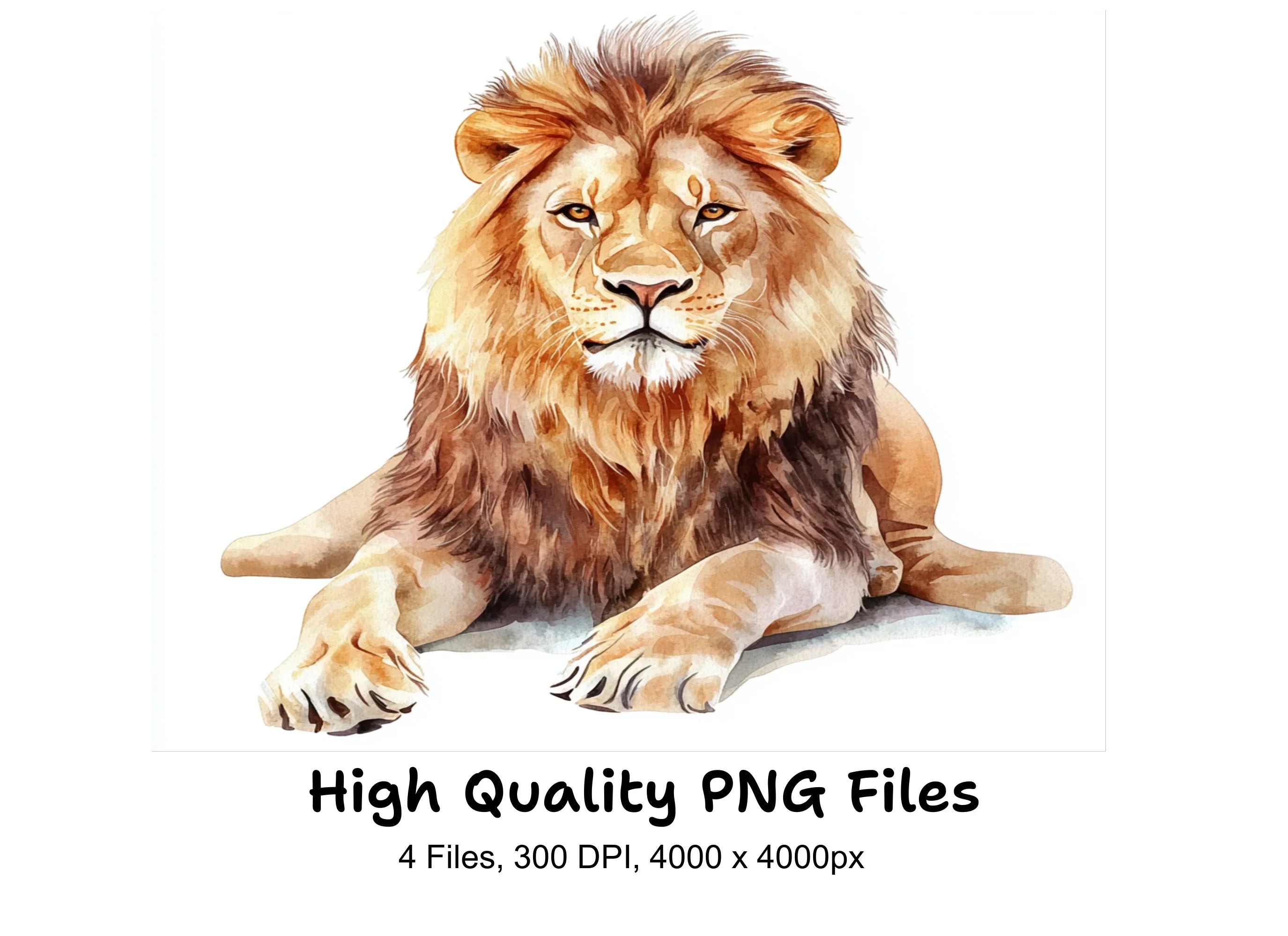 Majestic Lion Clipart Bundle