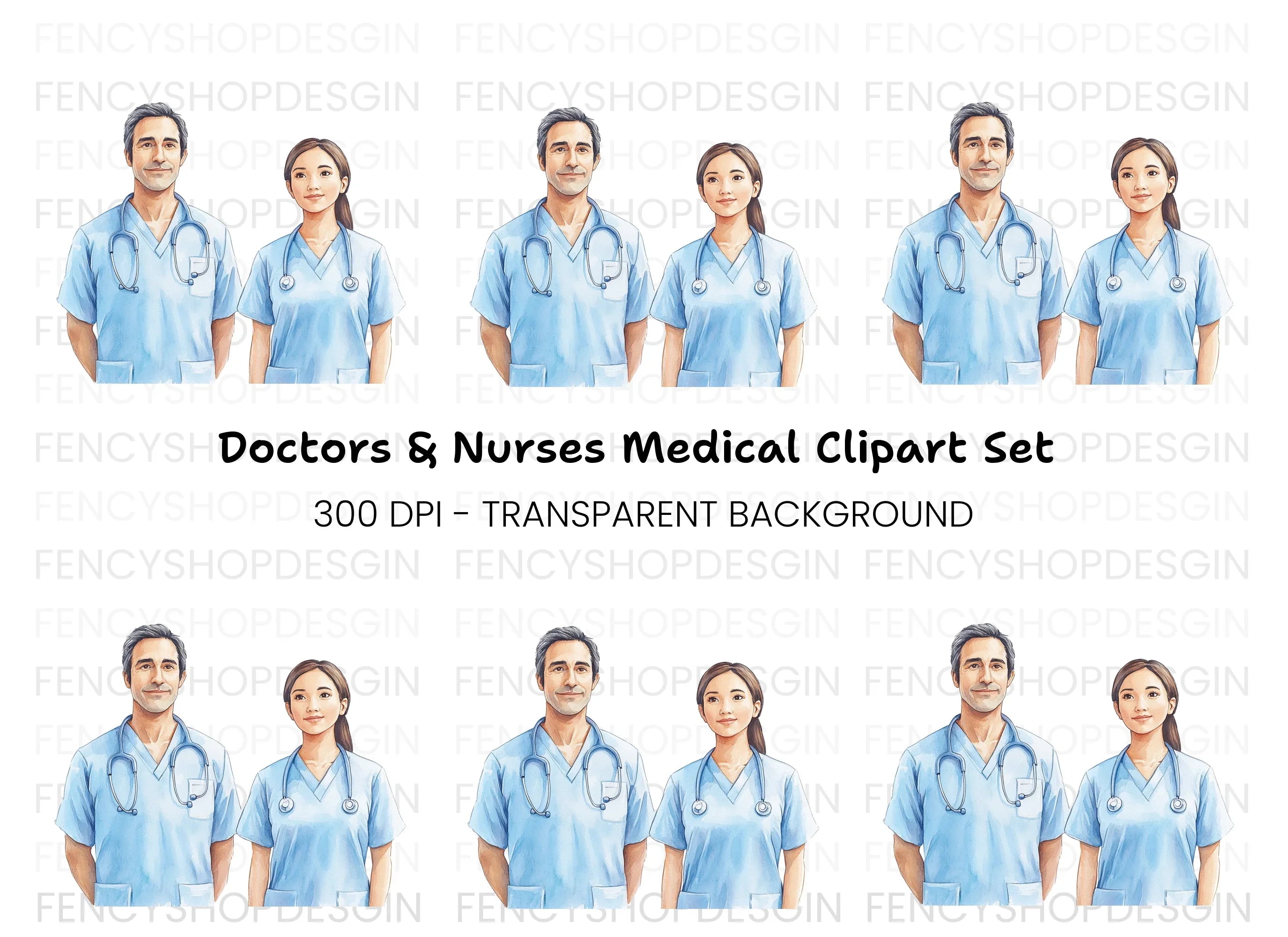 Medical Professionals Clipart Bundle