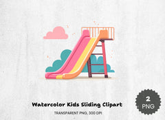 Kids Sliding Clipart Bundle - CraftNest - Digital Crafting and Art