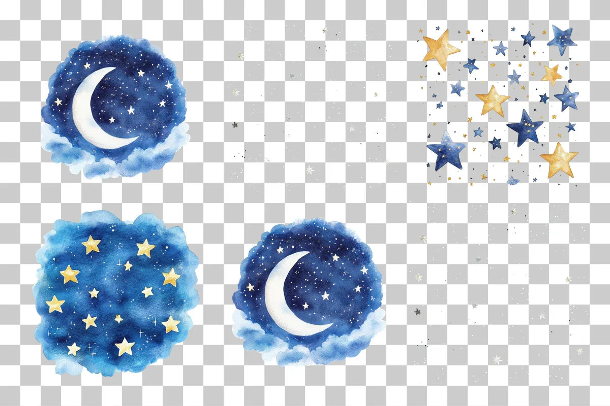 Magical Night Sky & Christmas Clipart Bundle - CraftNest - Digital Crafting and Art