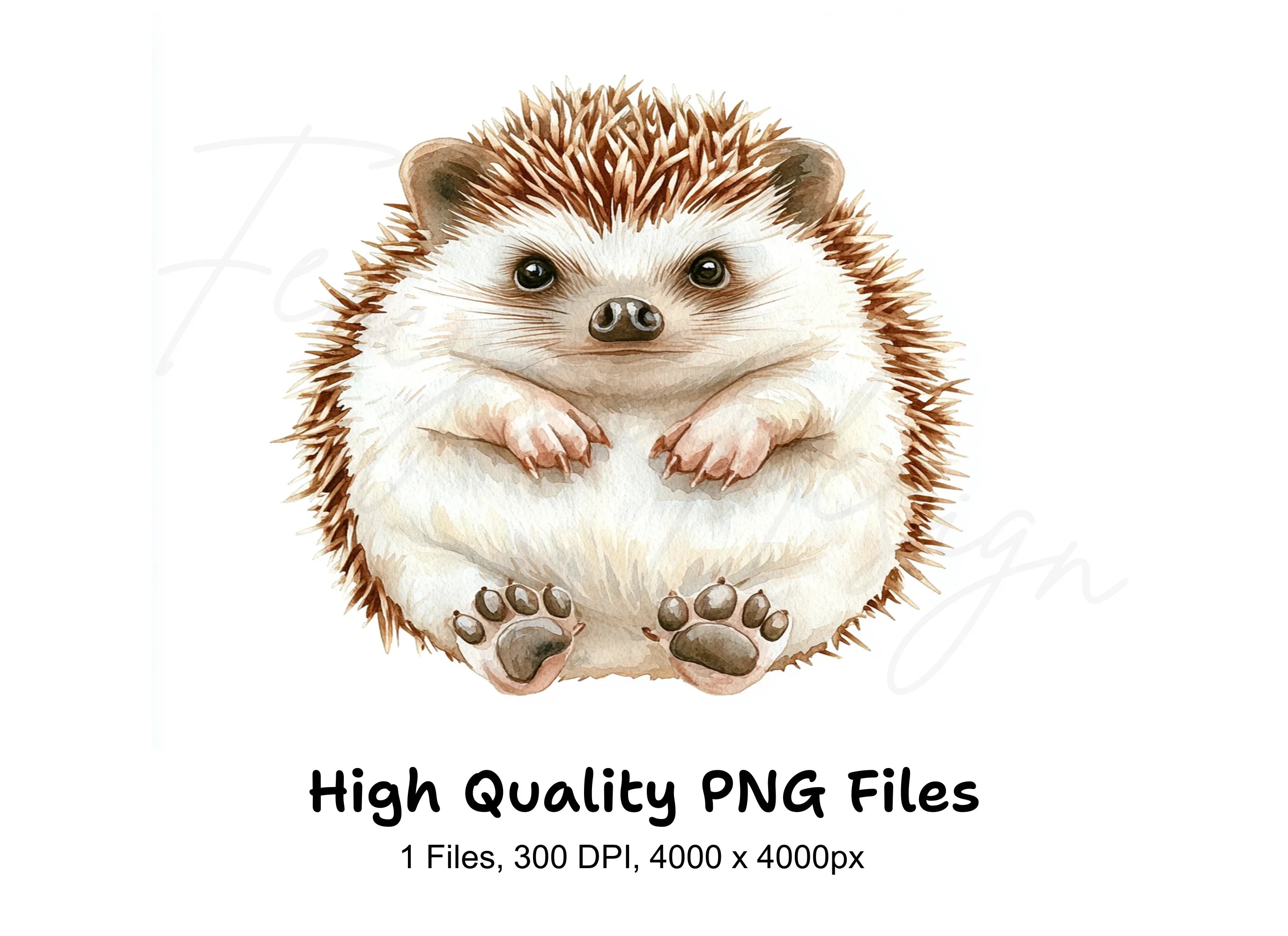 Cute Hedgehog Clipart Bundle