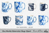 Blue Marble Mugs Clipart Bundle