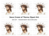 Jesus Christ Crown of Thorns Clipart Bundle