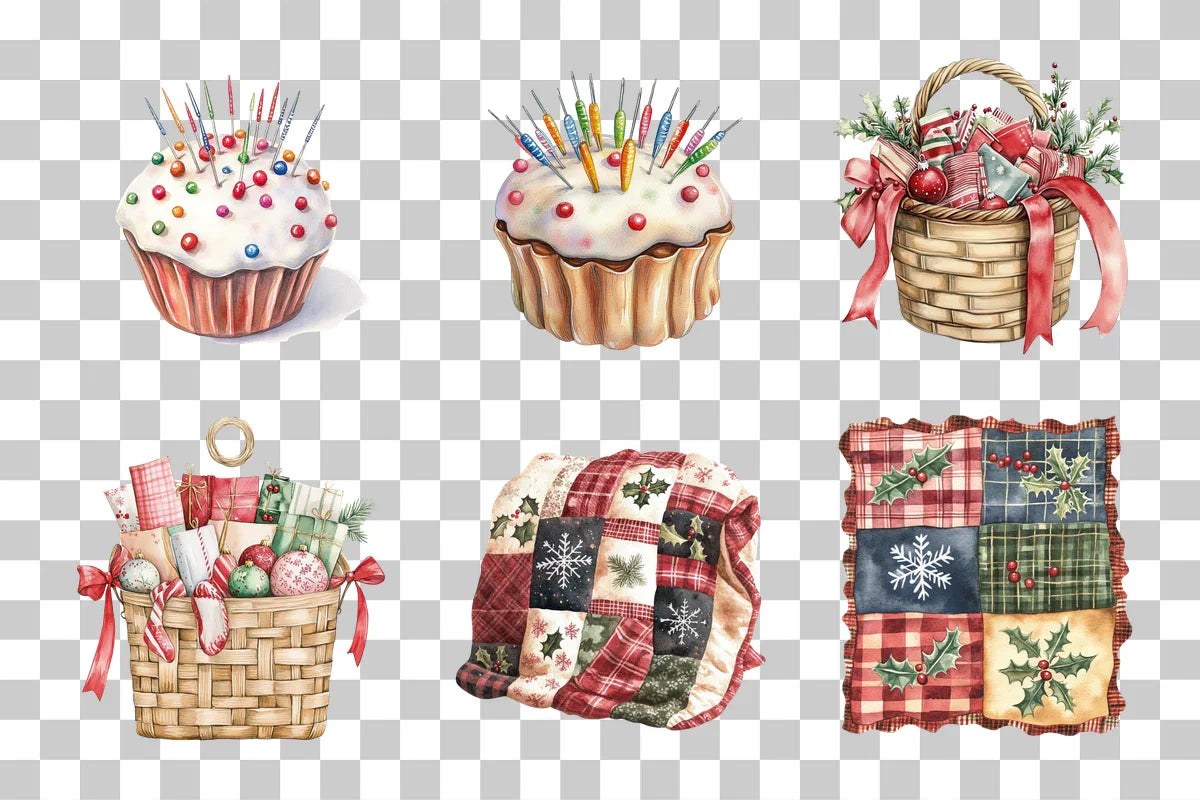 Festive Christmas Crafting & Gift Clipart Bundle - CraftNest - Digital Crafting and Art