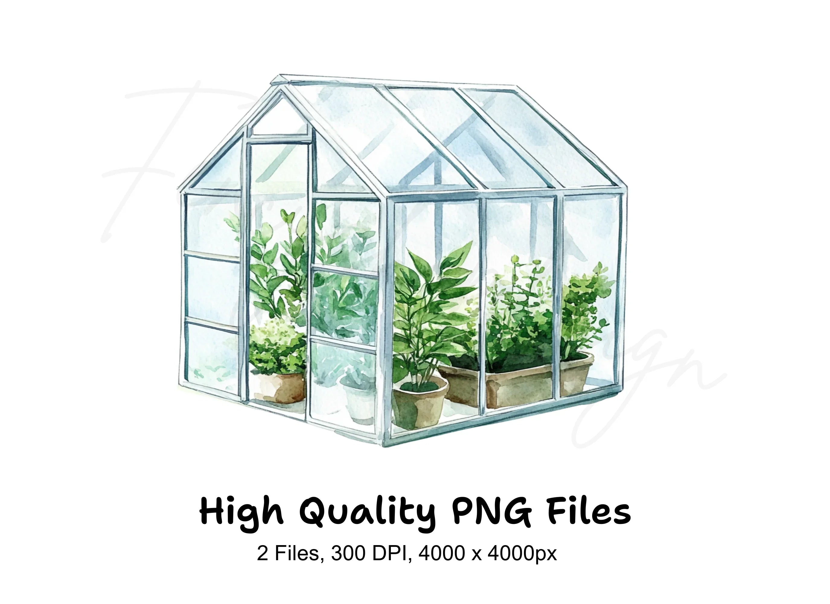 Greenhouses Clipart Bundle