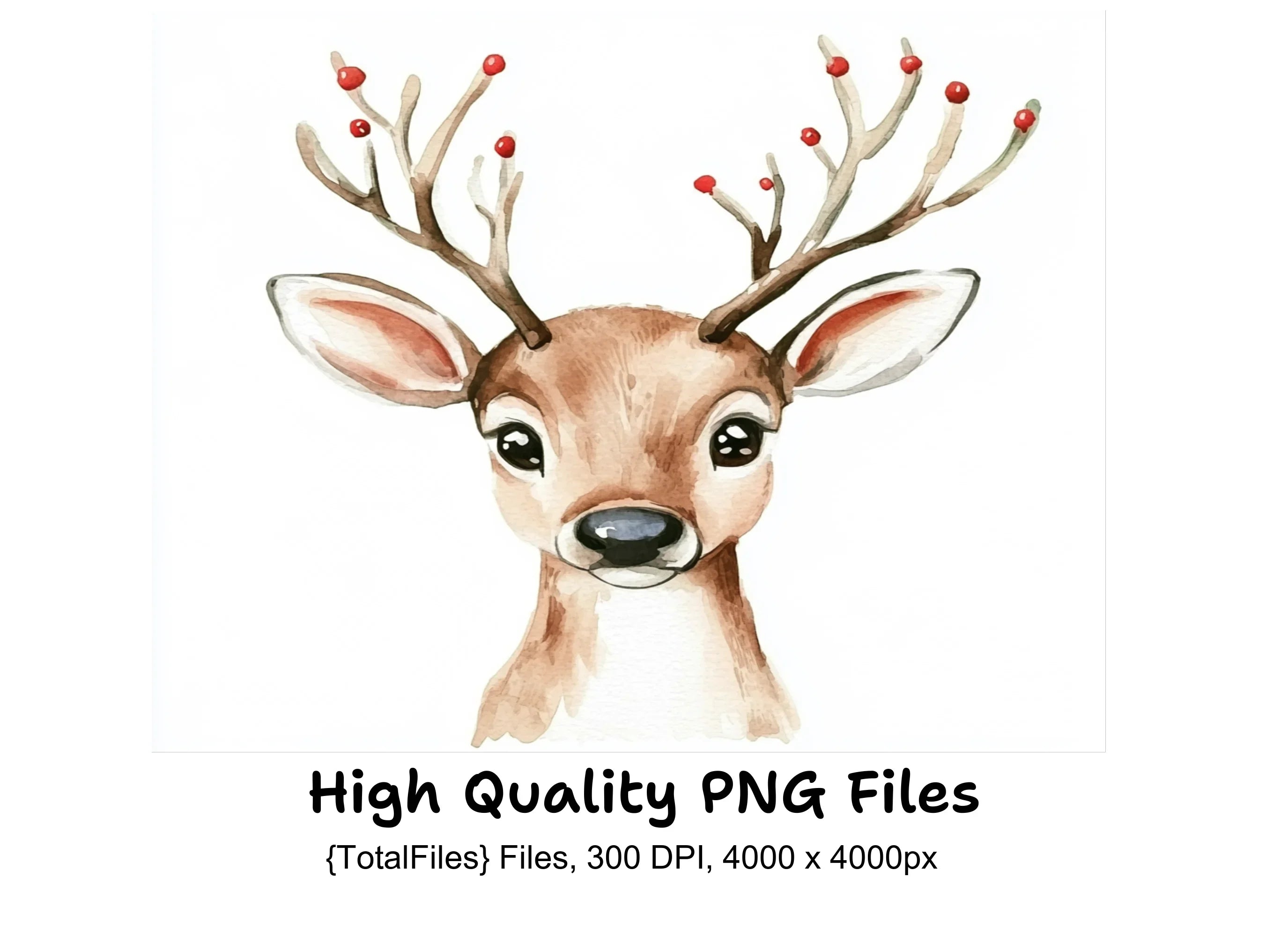 Cute Deer Clipart Bundle