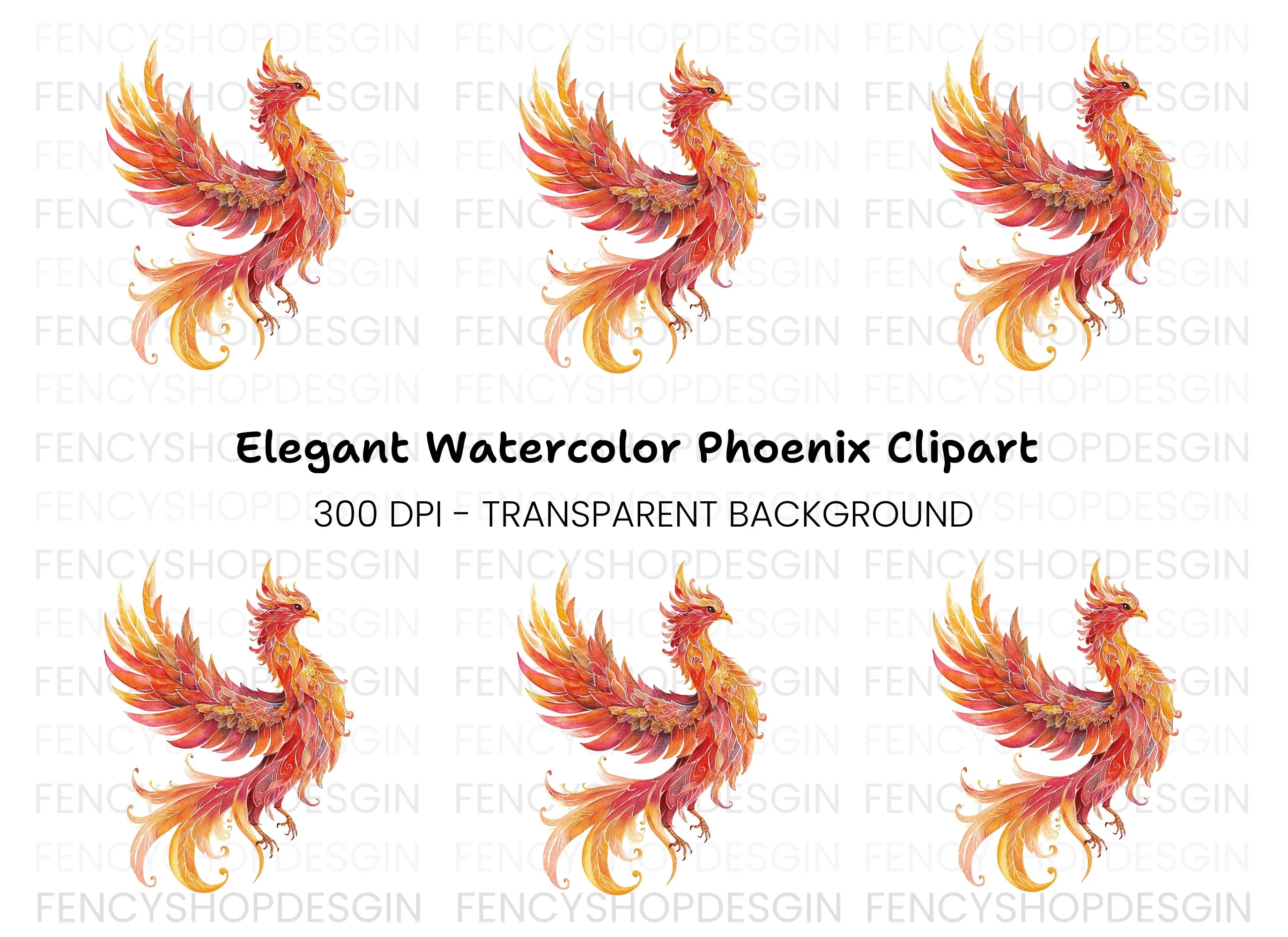 Phoenix Clipart Bundle
