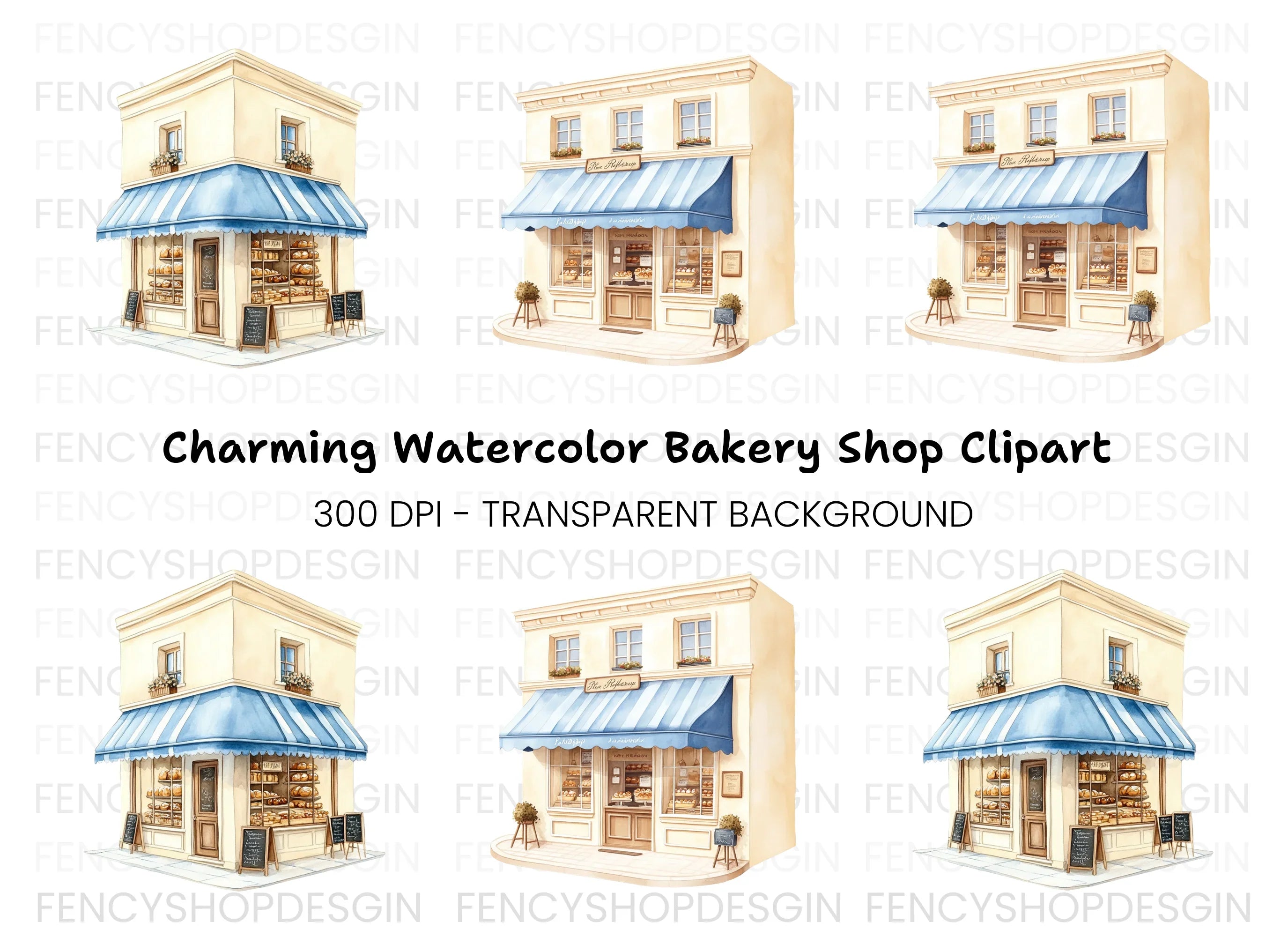 Charming Bakery Clipart Bundle