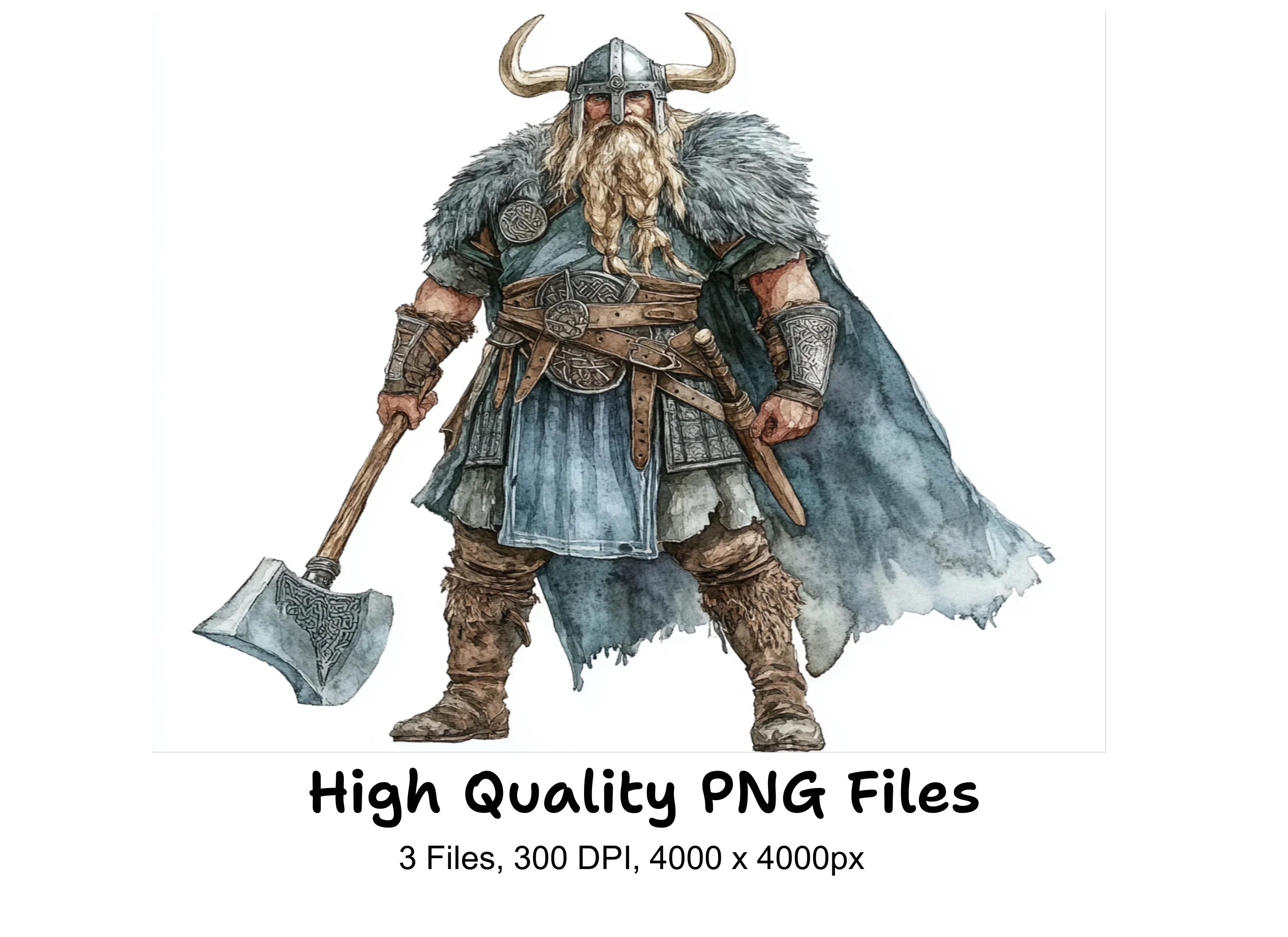 Viking Warriors Clipart Bundle