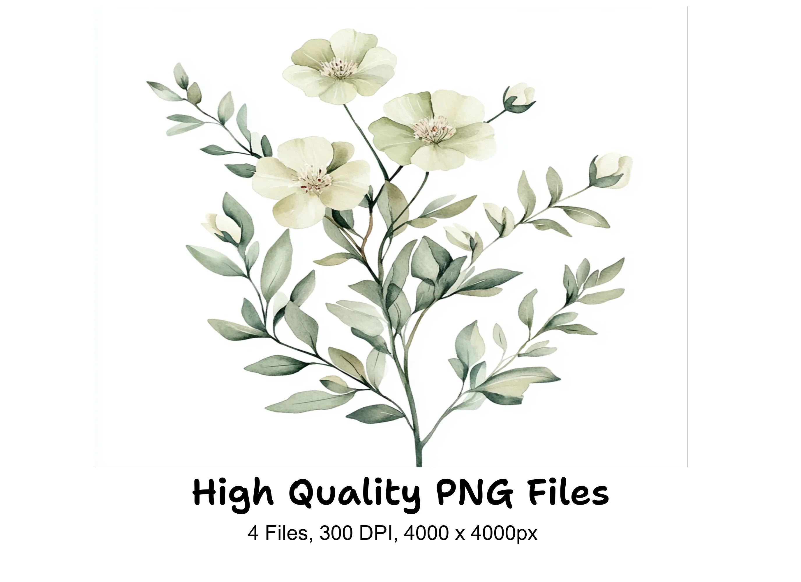 Elegant Floral Clipart Bundle