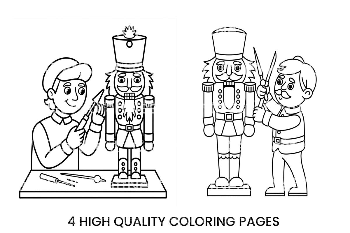 Nutcracker Soldier Christmas Planner Coloring Books