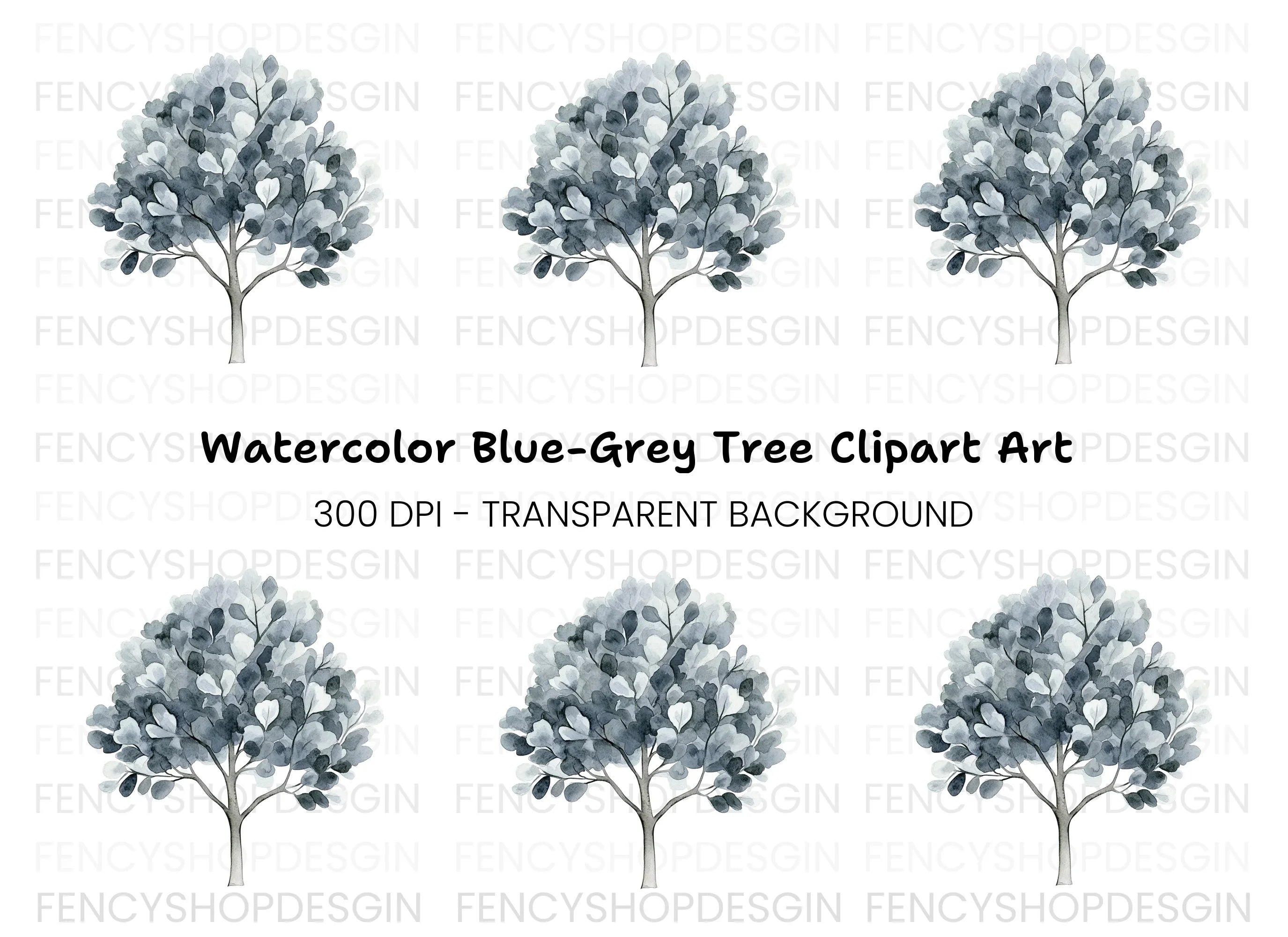 Eucalyptus Tree Clipart Bundle