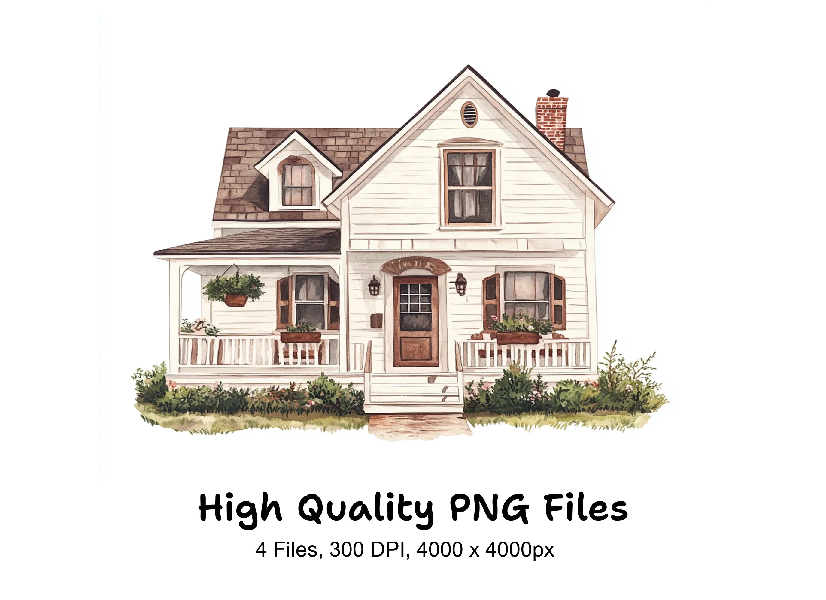 Vintage Farmhouse Clipart Bundle