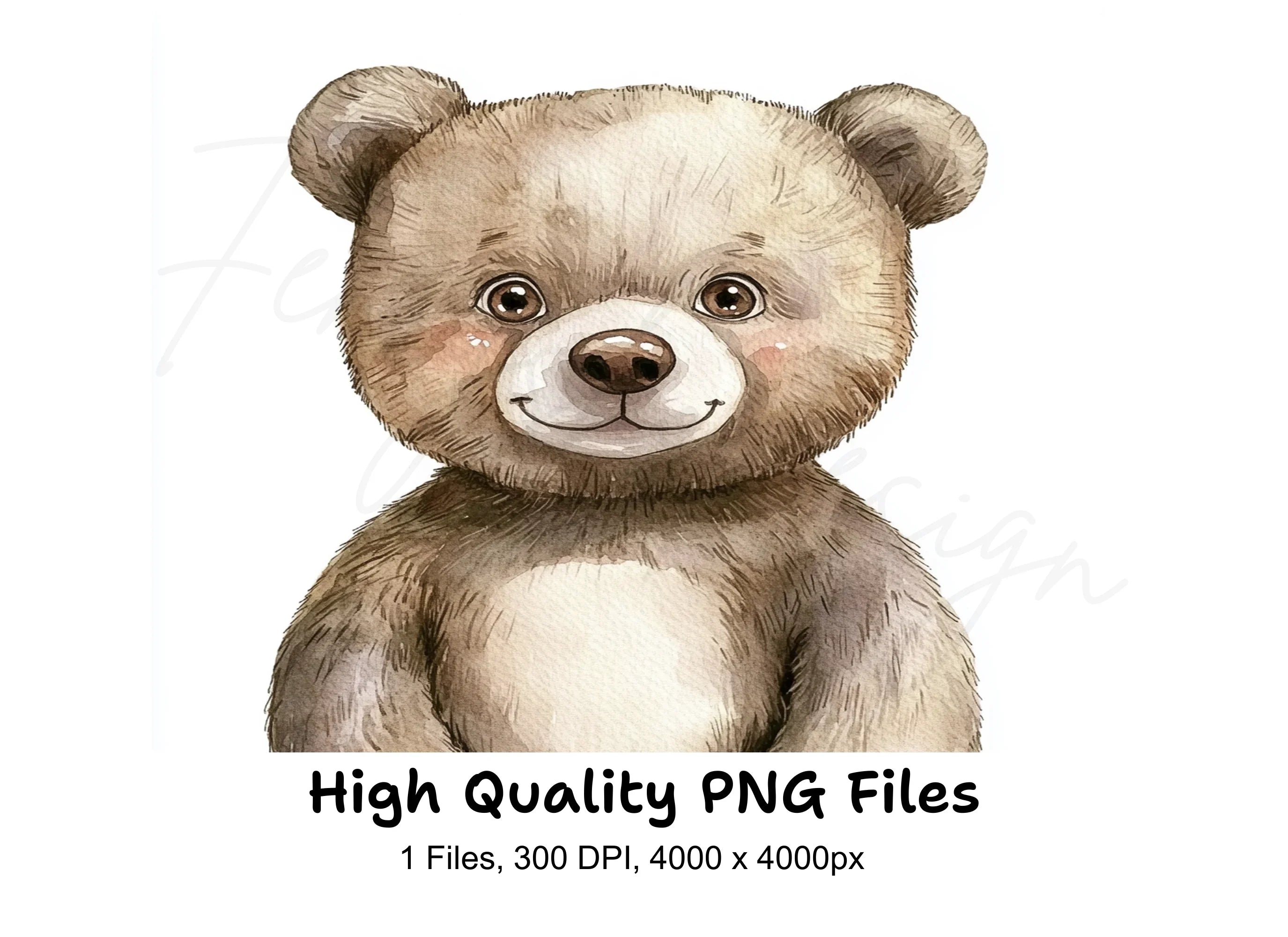 Cute Teddy Bear Clipart Bundle