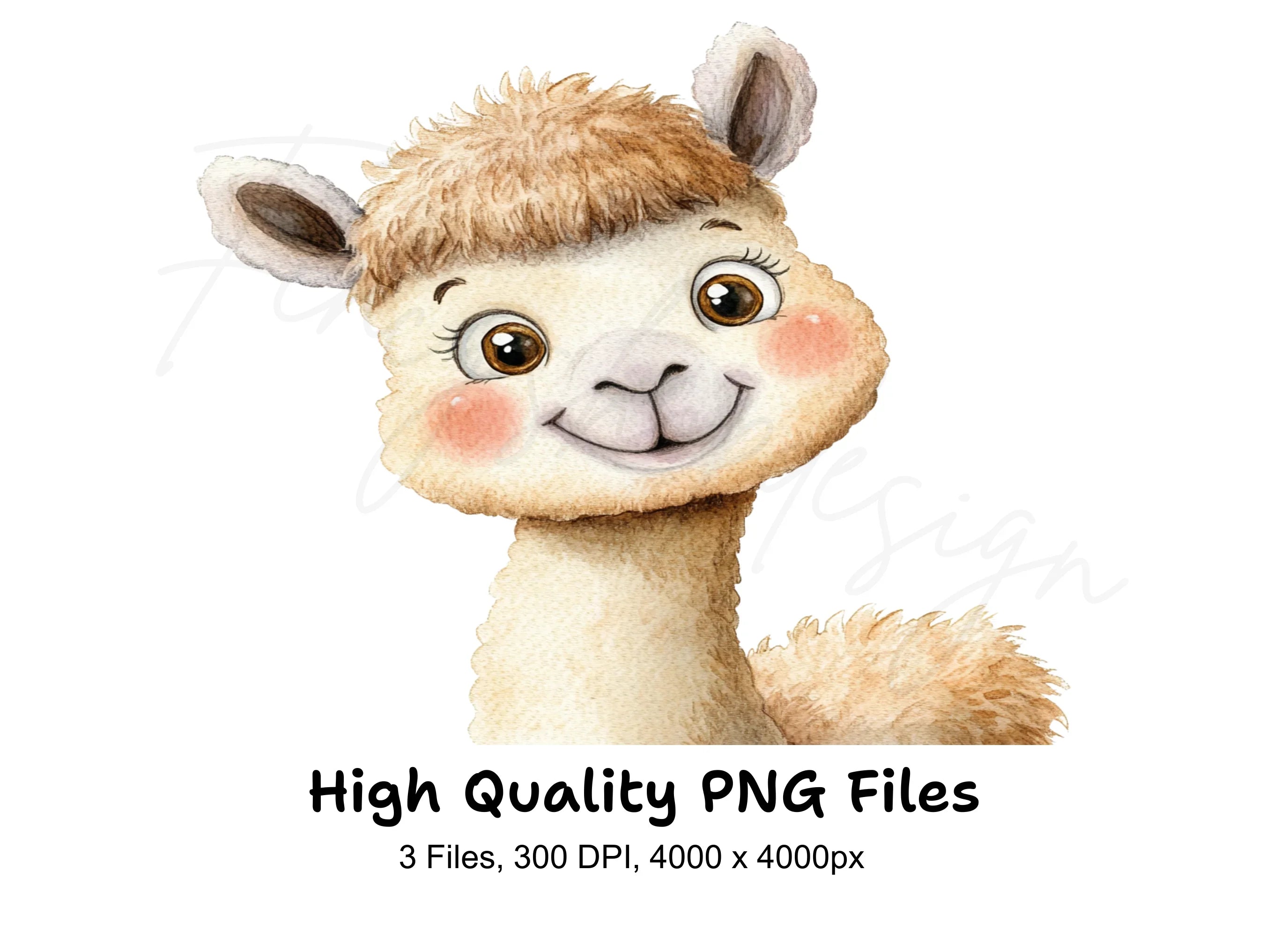 Cute Llama Clipart Bundle