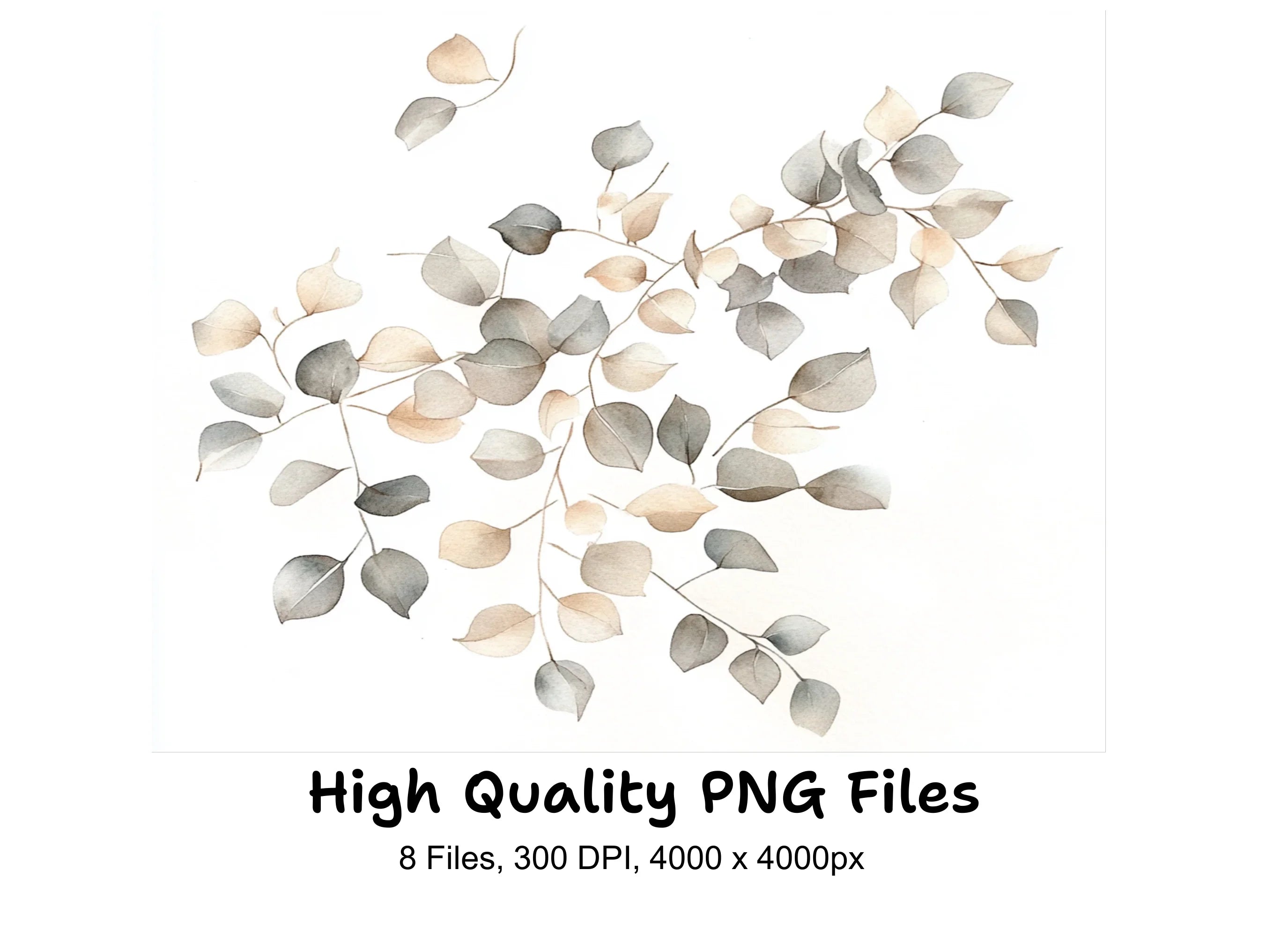 Elegant Leaves Clipart Bundle