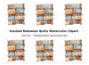 Boho Quilt and Blanket Clipart Bundle