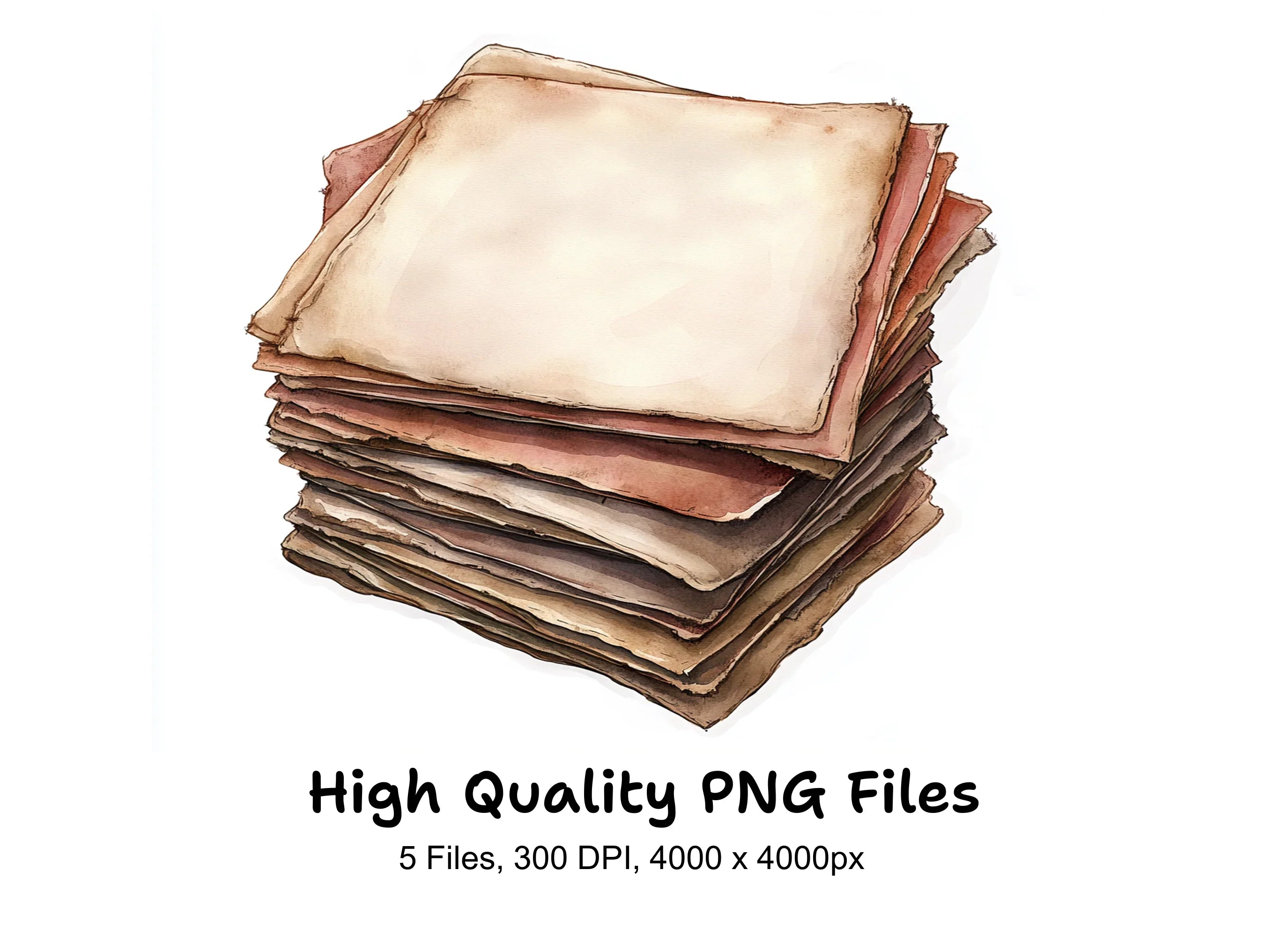Vintage Stack Clipart Bundle