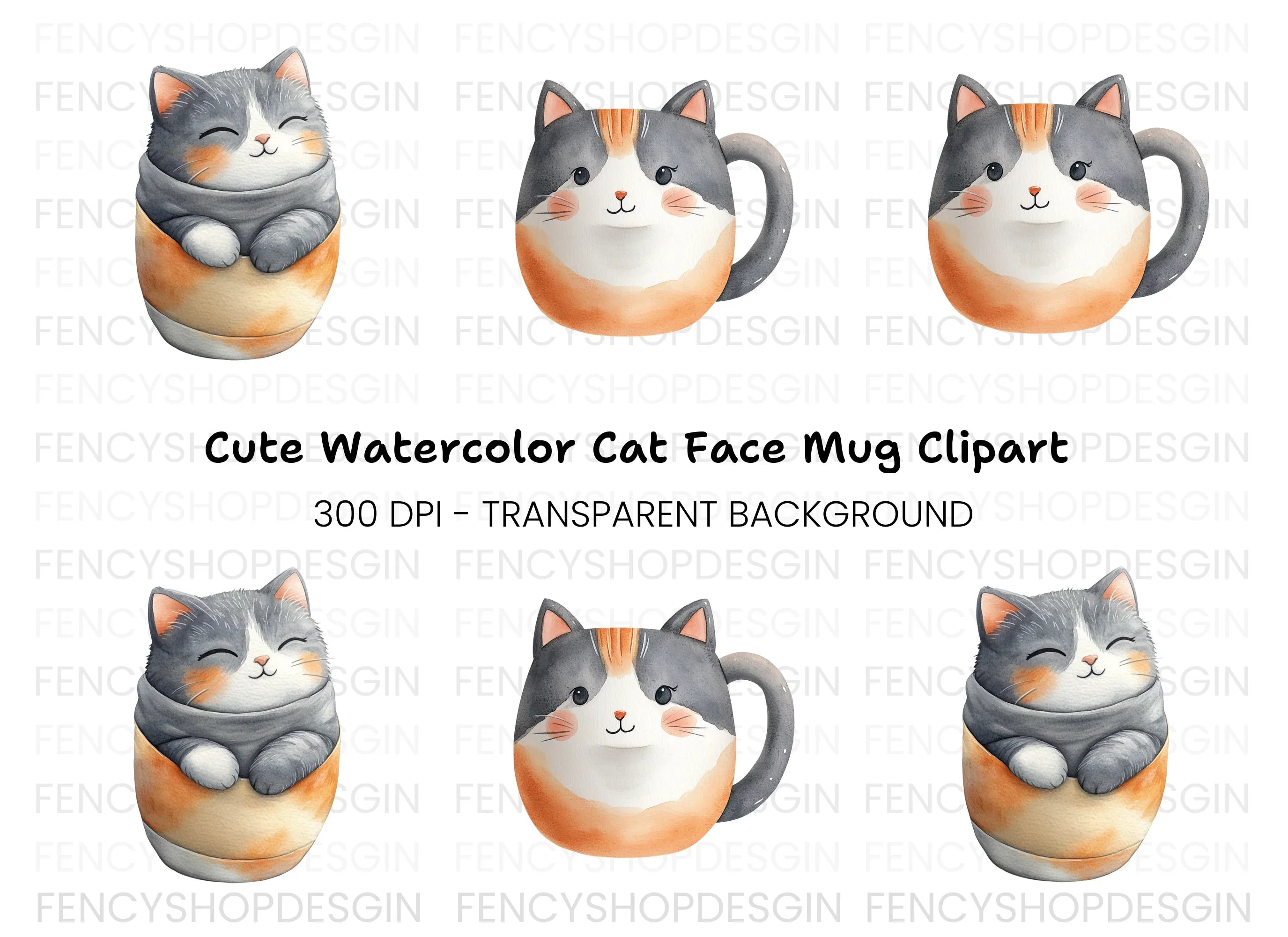 Charming Cat Clipart Bundle