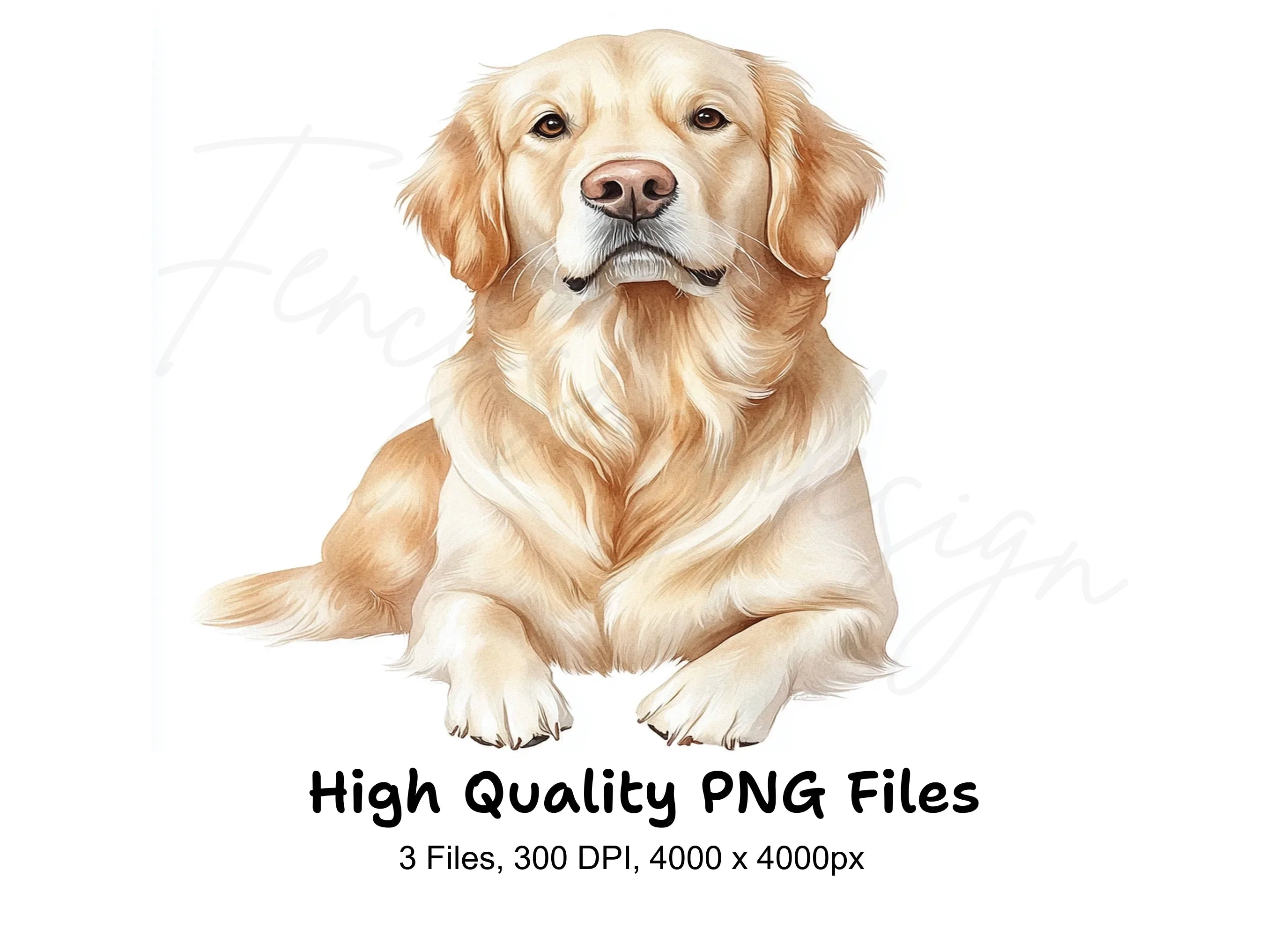 Golden Retriever Dog Clipart Bundle