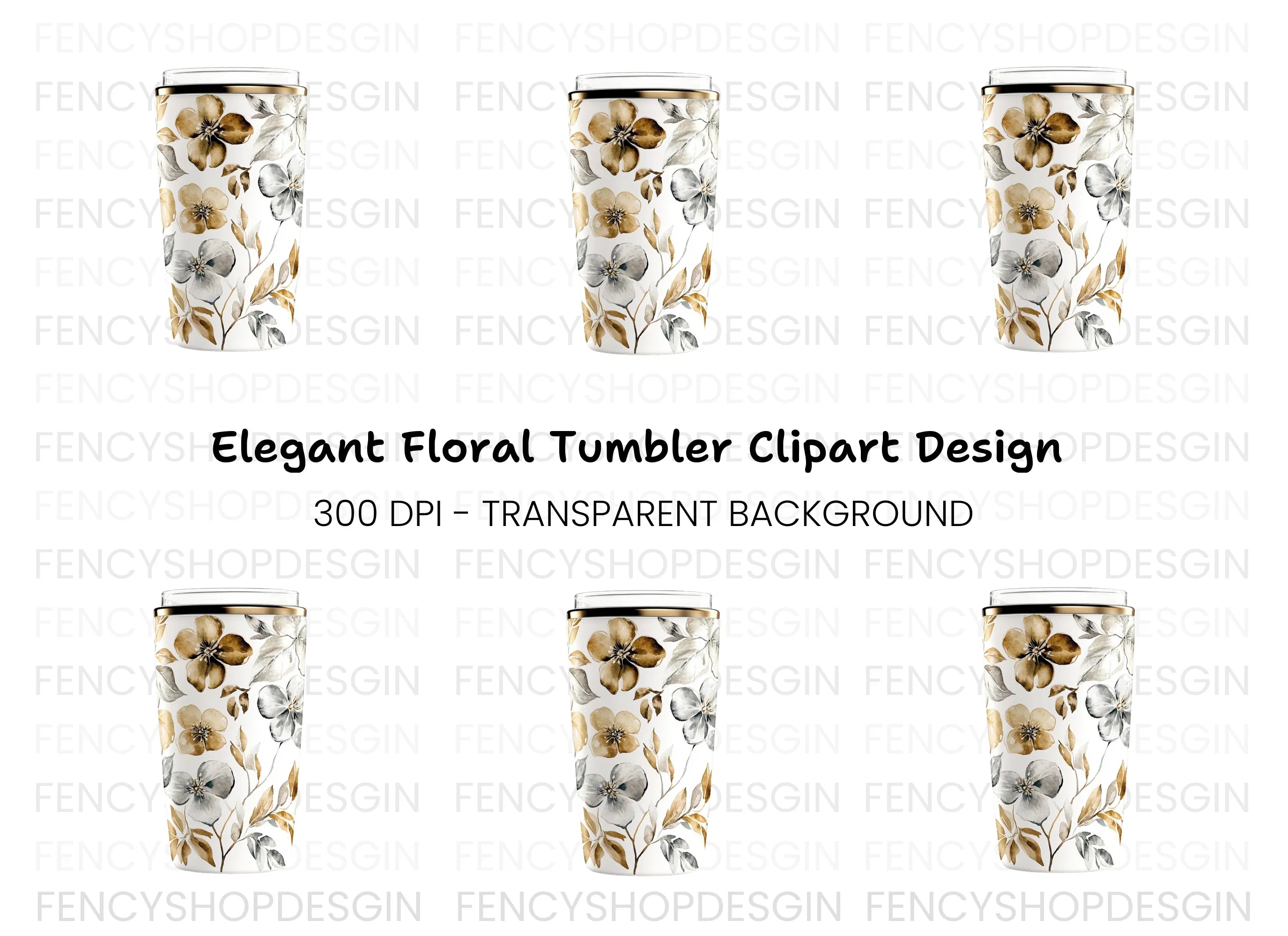 Floral Travel Clipart Bundle