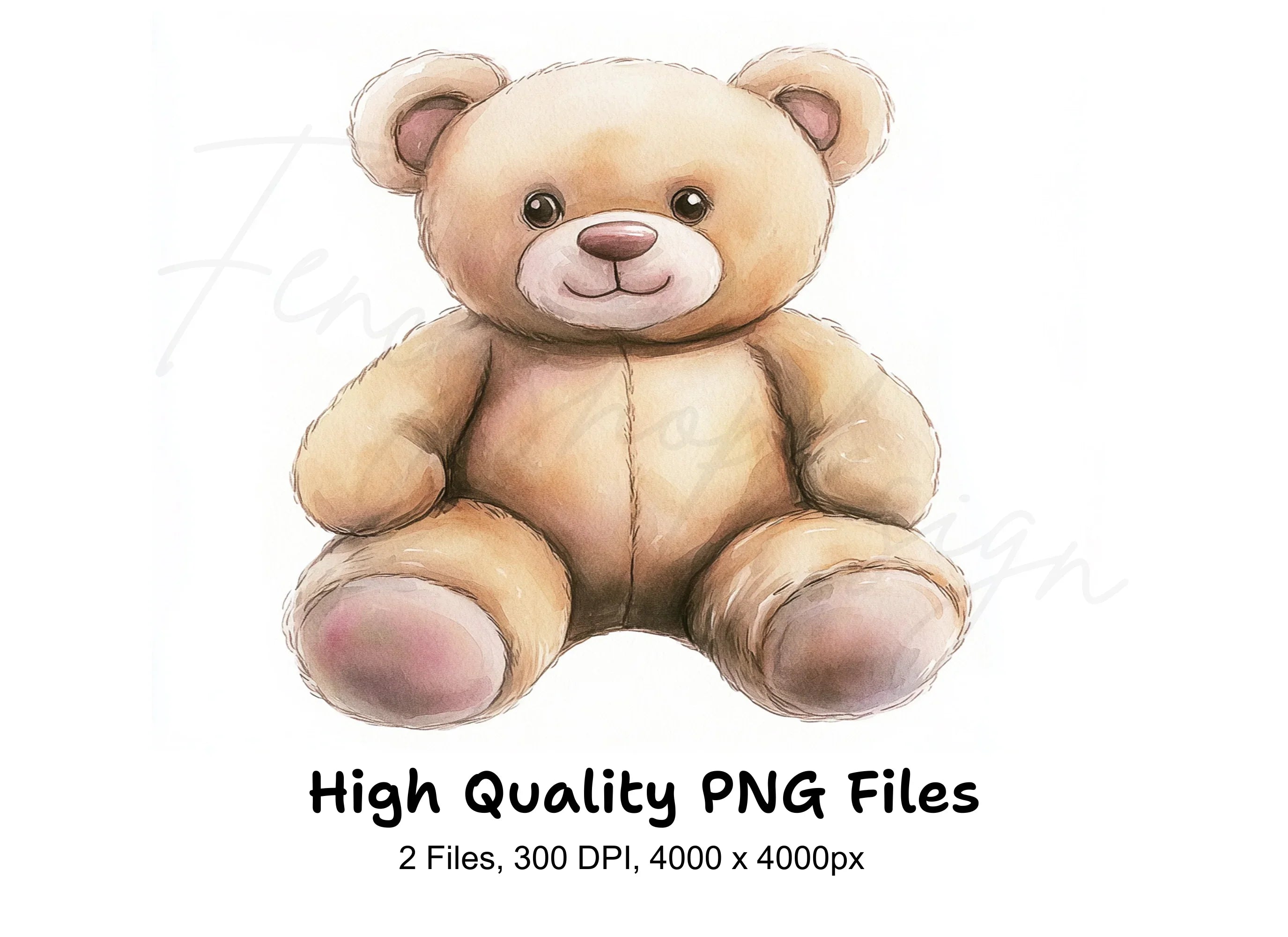 Cute Teddy Bear Clipart Bundle