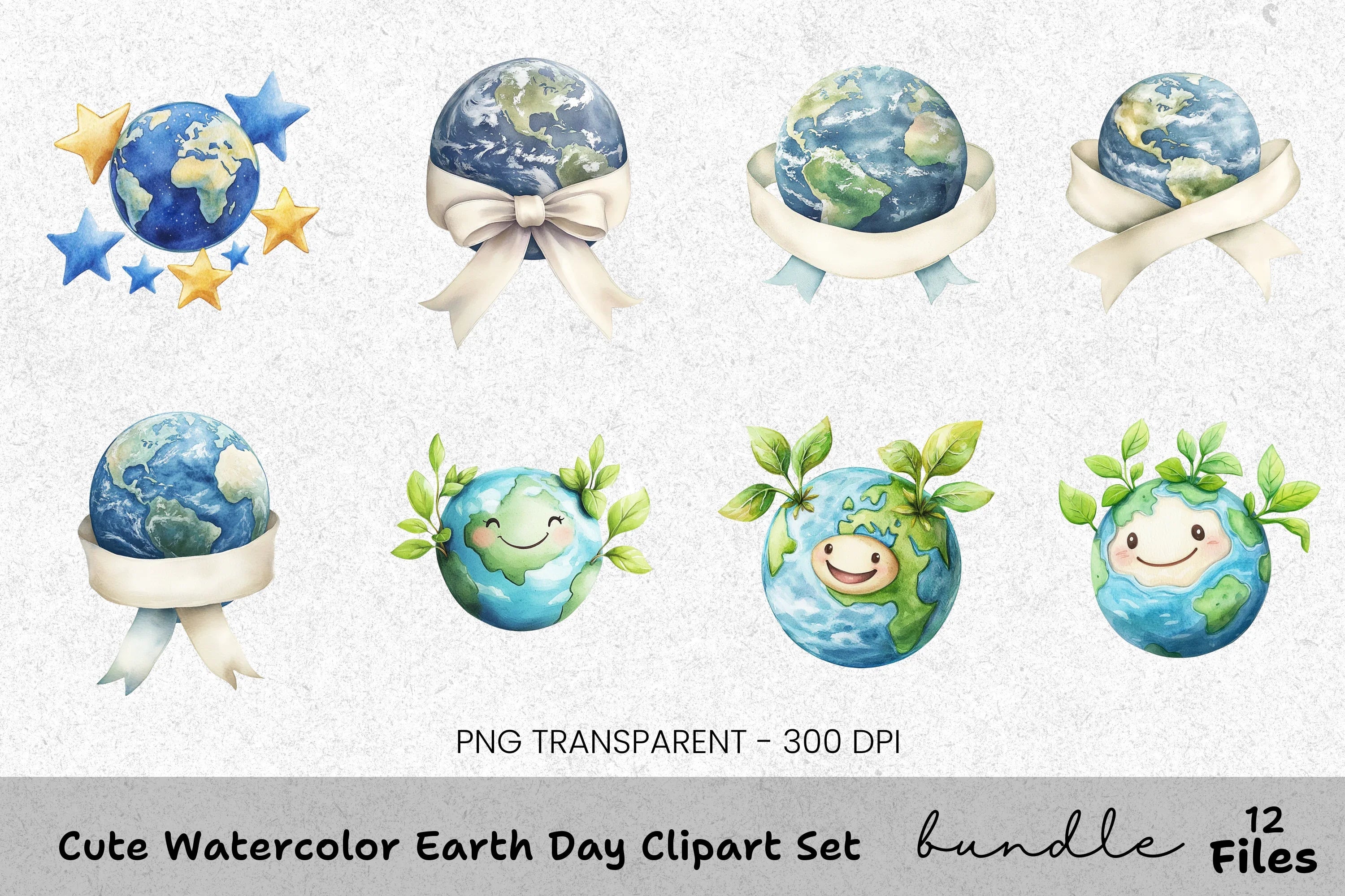 Cute Earth Day Clipart Bundle