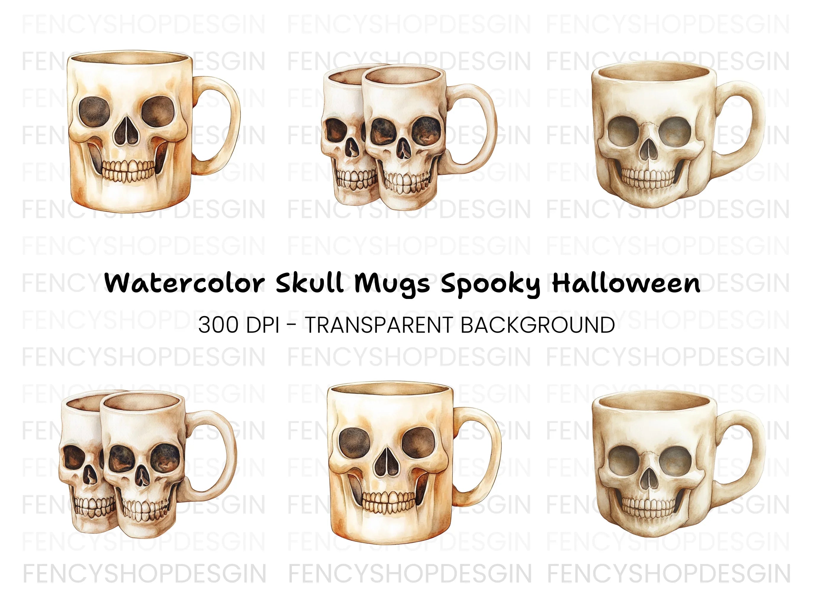 Skull Clipart Bundle