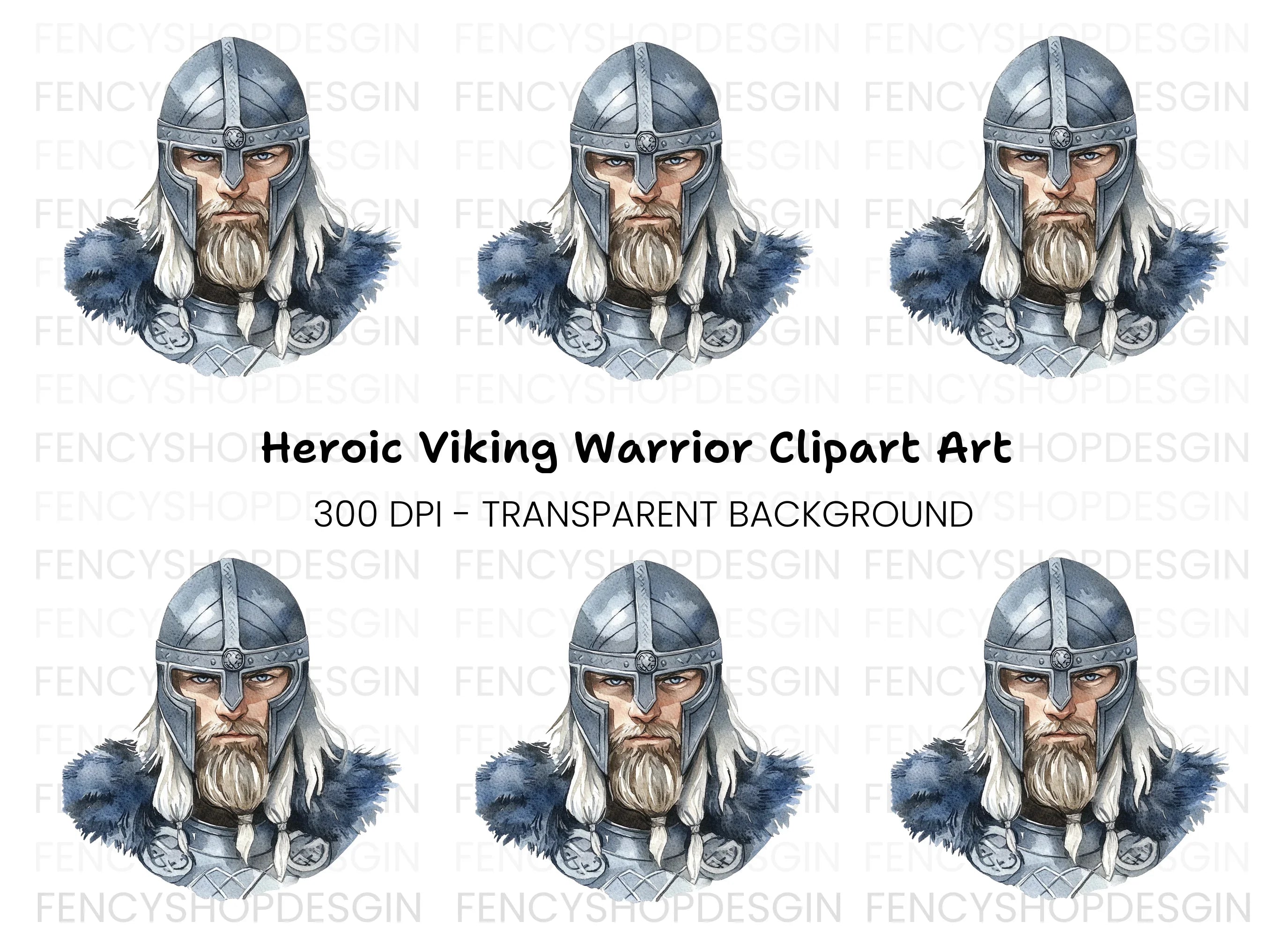 Viking Warrior Clipart Bundle
