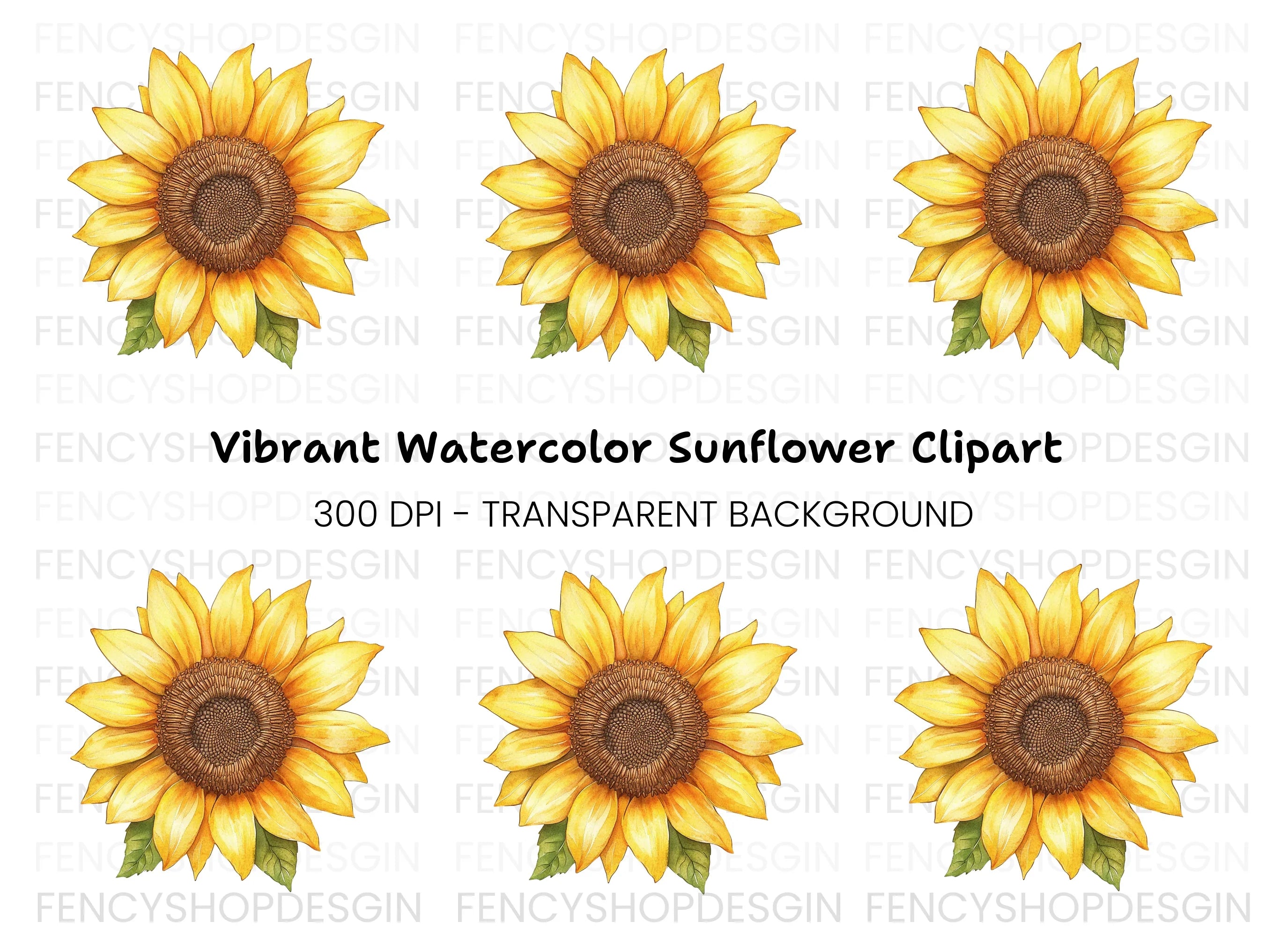 Vibrant Sunflower Clipart Bundle