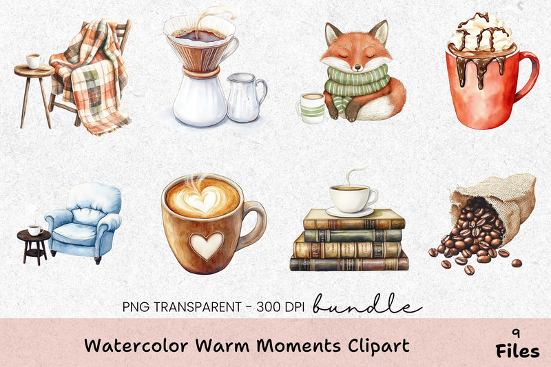 Warm Moments Clipart Bundle - CraftNest - Digital Crafting and Art