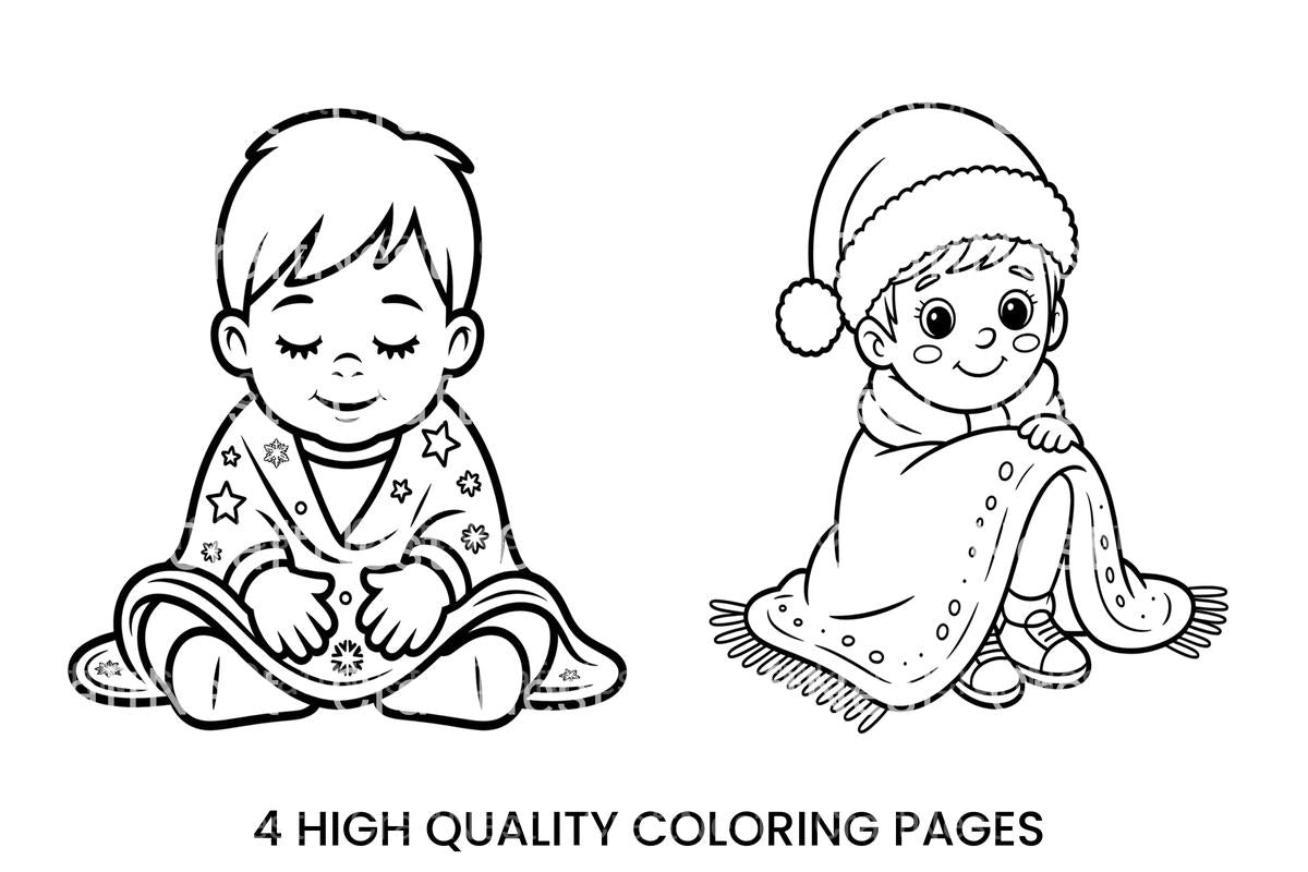 Cozy Babies Winter Coloring Books
