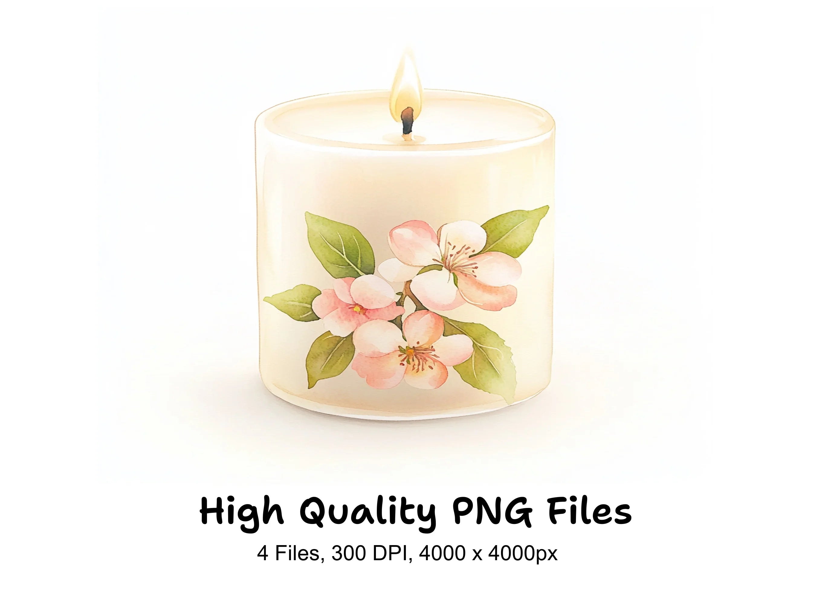 Scented Candle Clipart Bundle