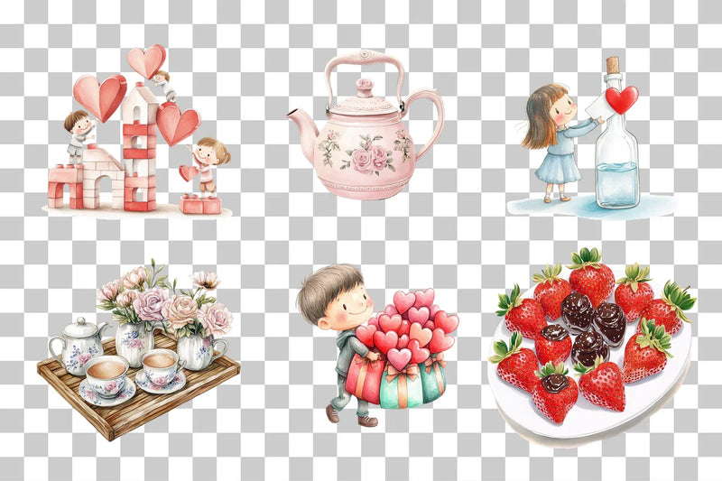 Sweet Love Theme Digital Clipart Bundle - CraftNest - Digital Crafting and Art