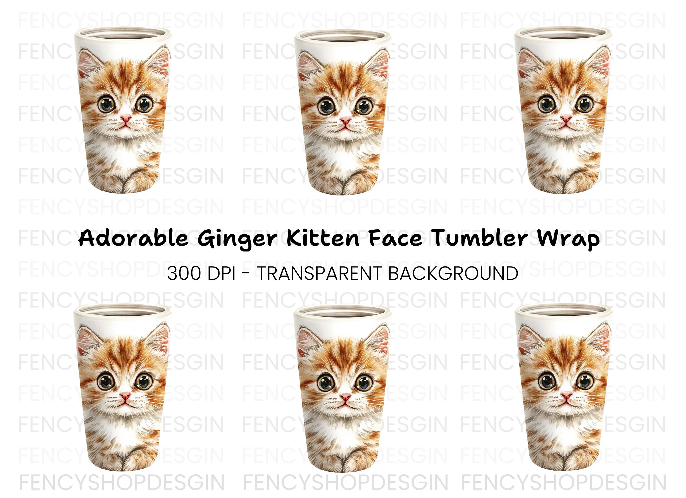 Adorable Fluffy Kitten Clipart Bundle