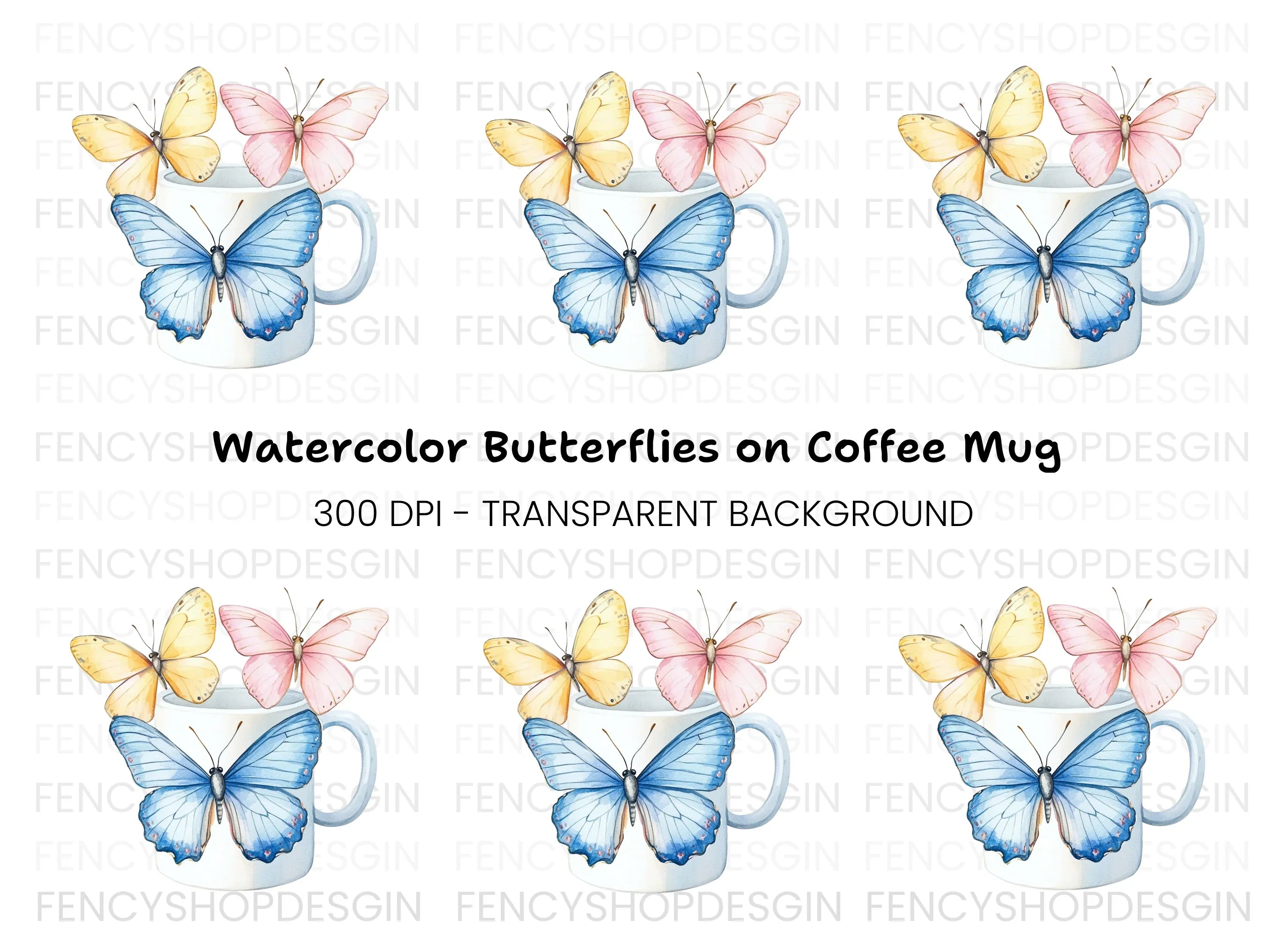 Butterflies Clipart Bundle