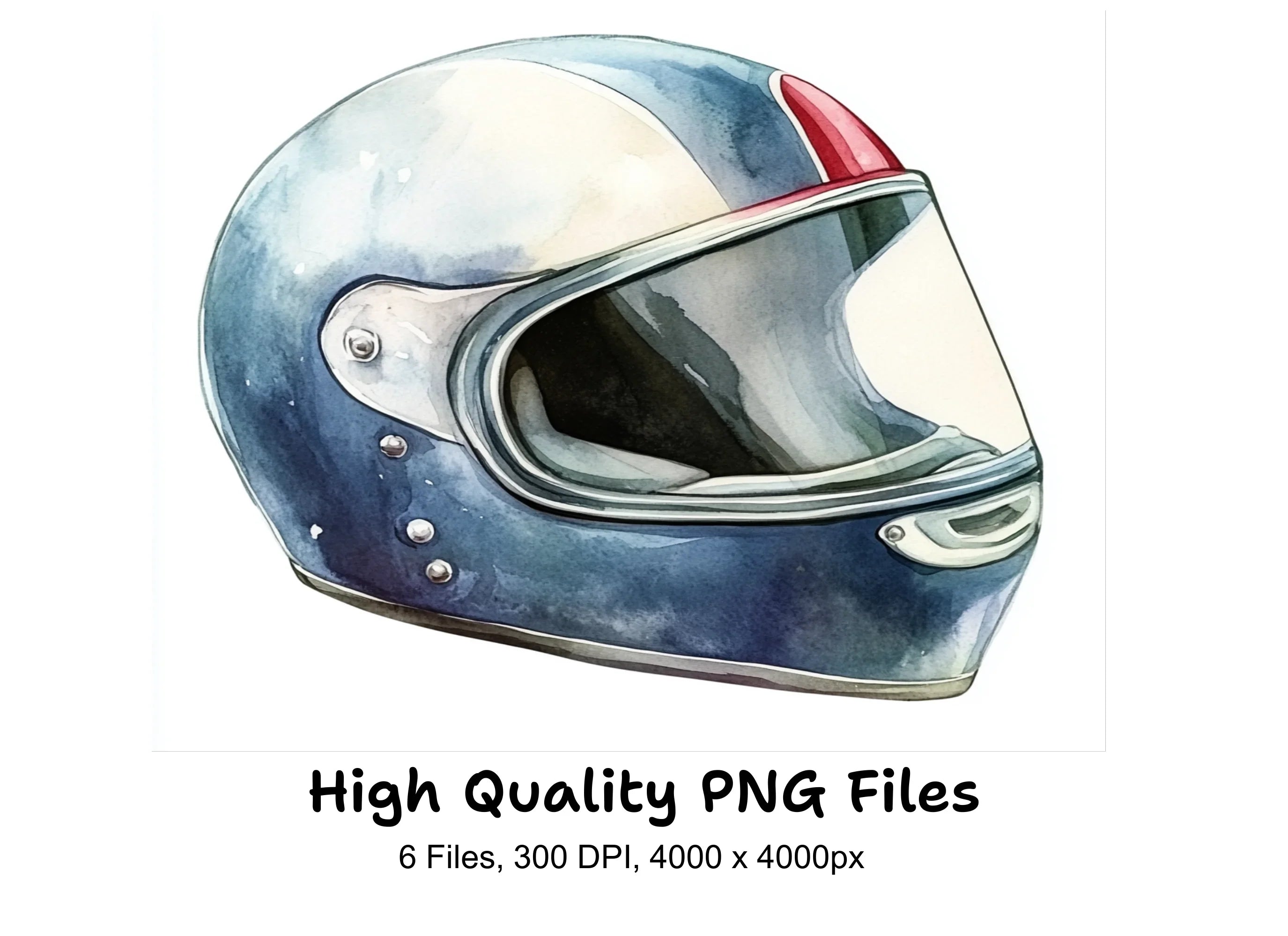 Motorcycle Helmets Clipart Bundle