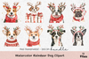Reindeer Dog Clipart Bundle