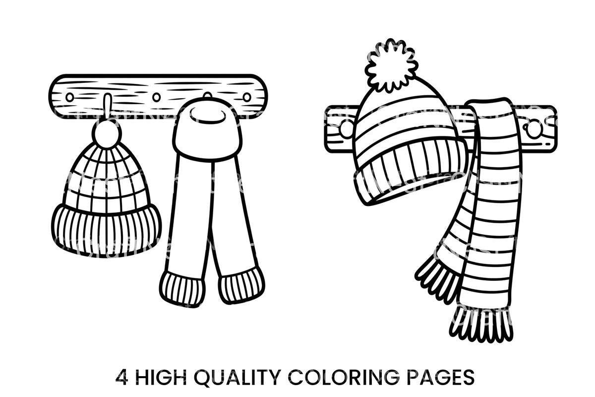 Winter Warmth Christmas Planner Coloring Books
