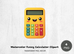 Funny Calculator Clipart Bundle - CraftNest - Digital Crafting and Art
