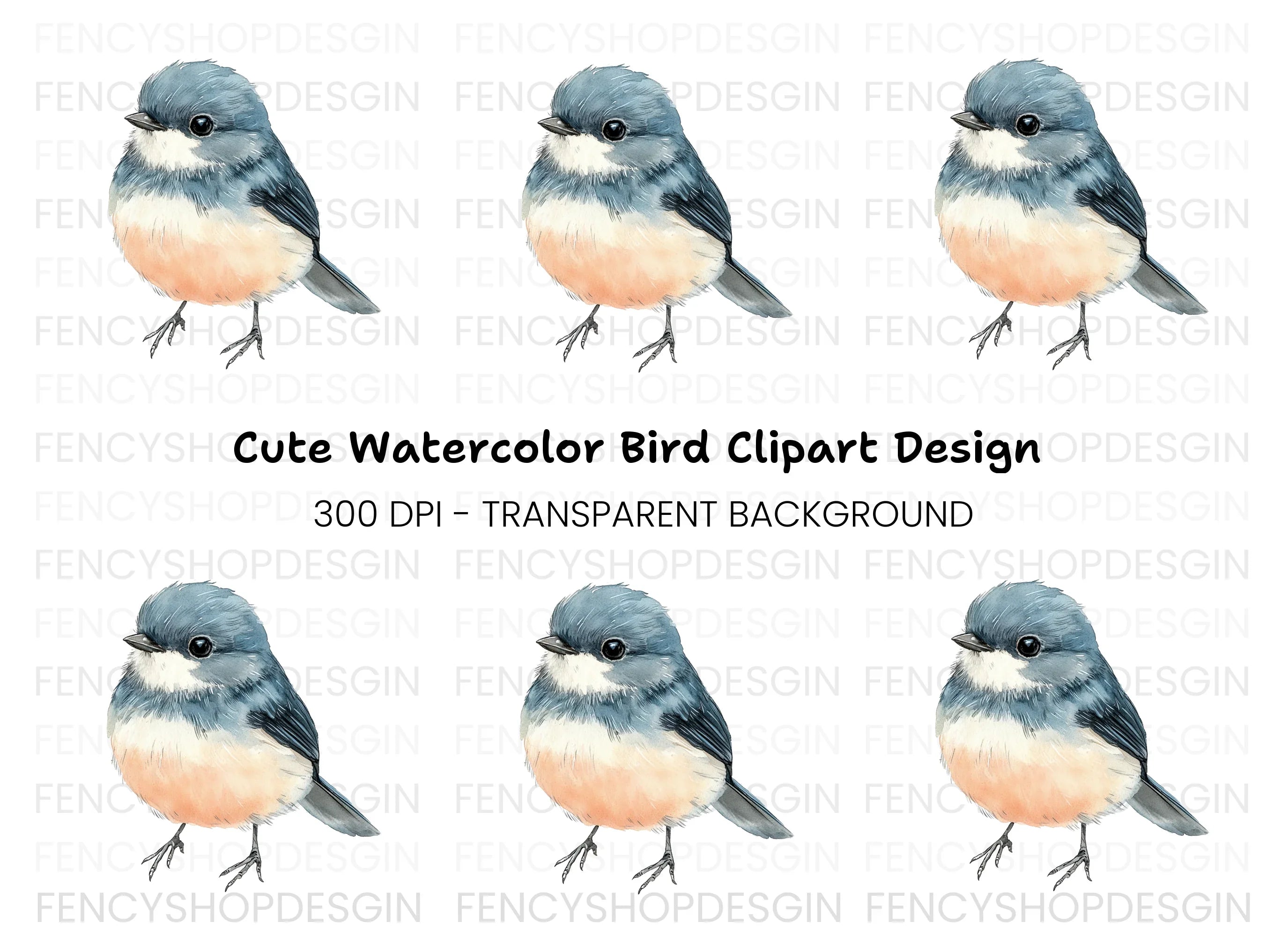 Cute Bird Clipart Bundle