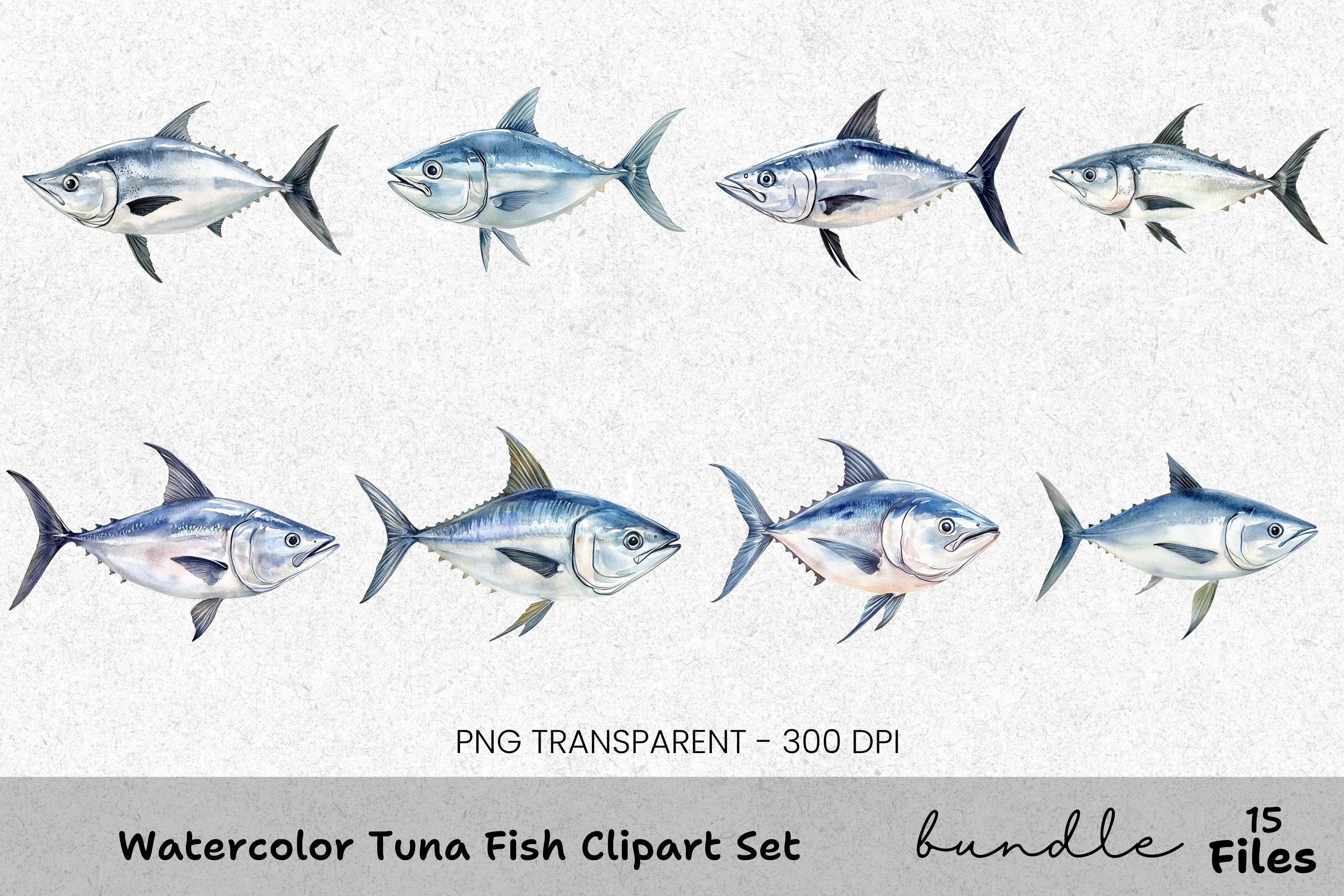 Tuna Fish Clipart Bundle